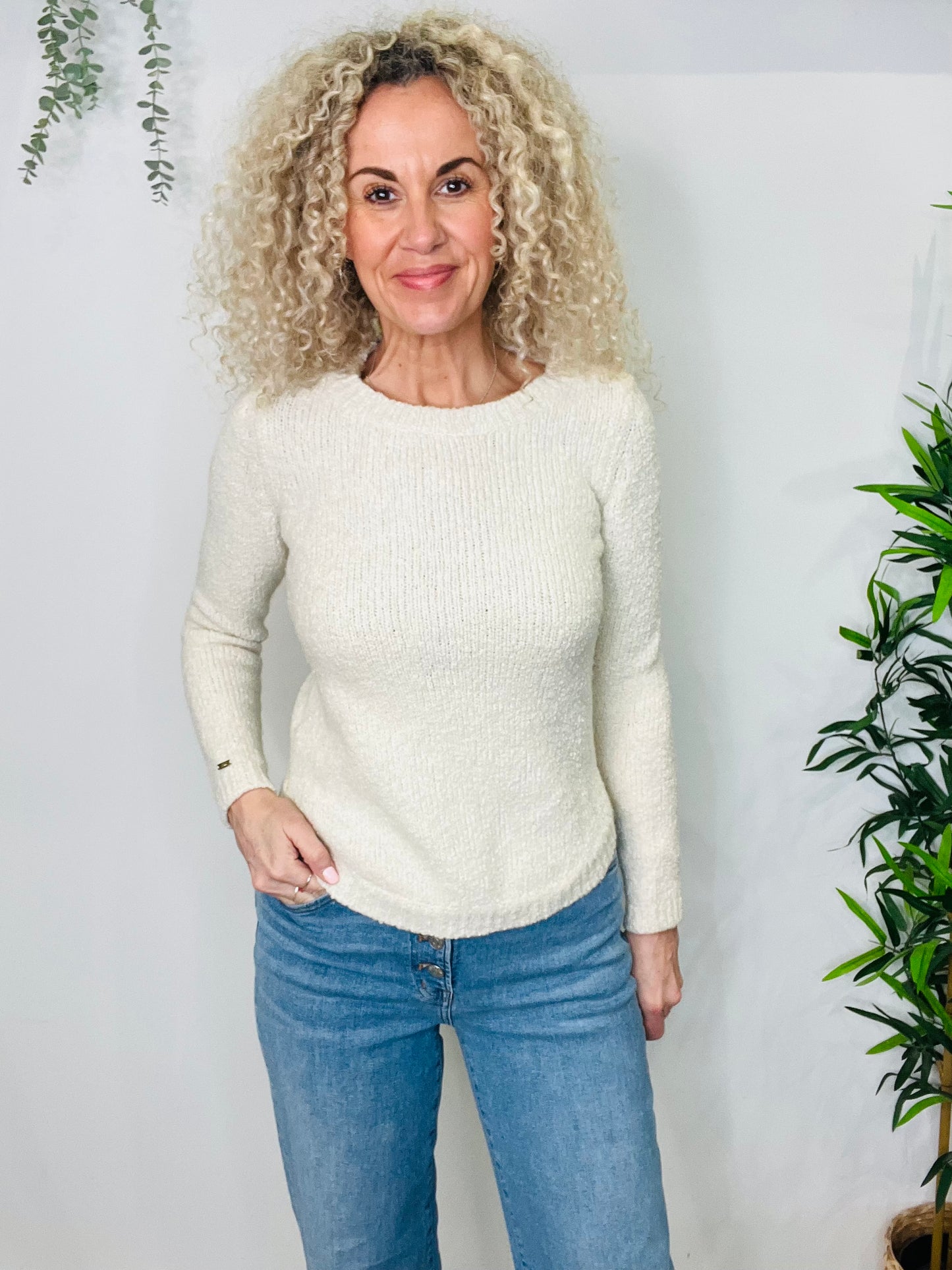 Stretch-Knit Jumper - Size S