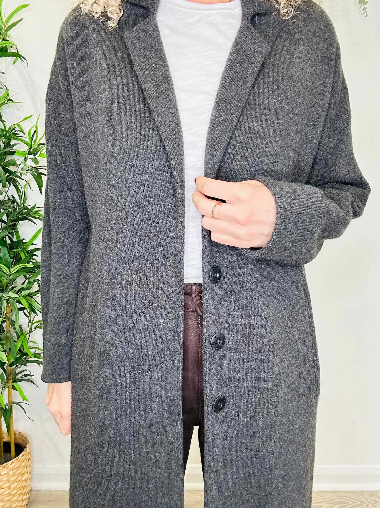 Cashmere Coatigan - Size 42IT