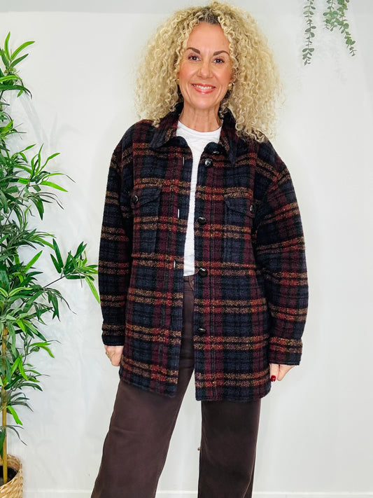 Harveli Check Jacket - Size 36