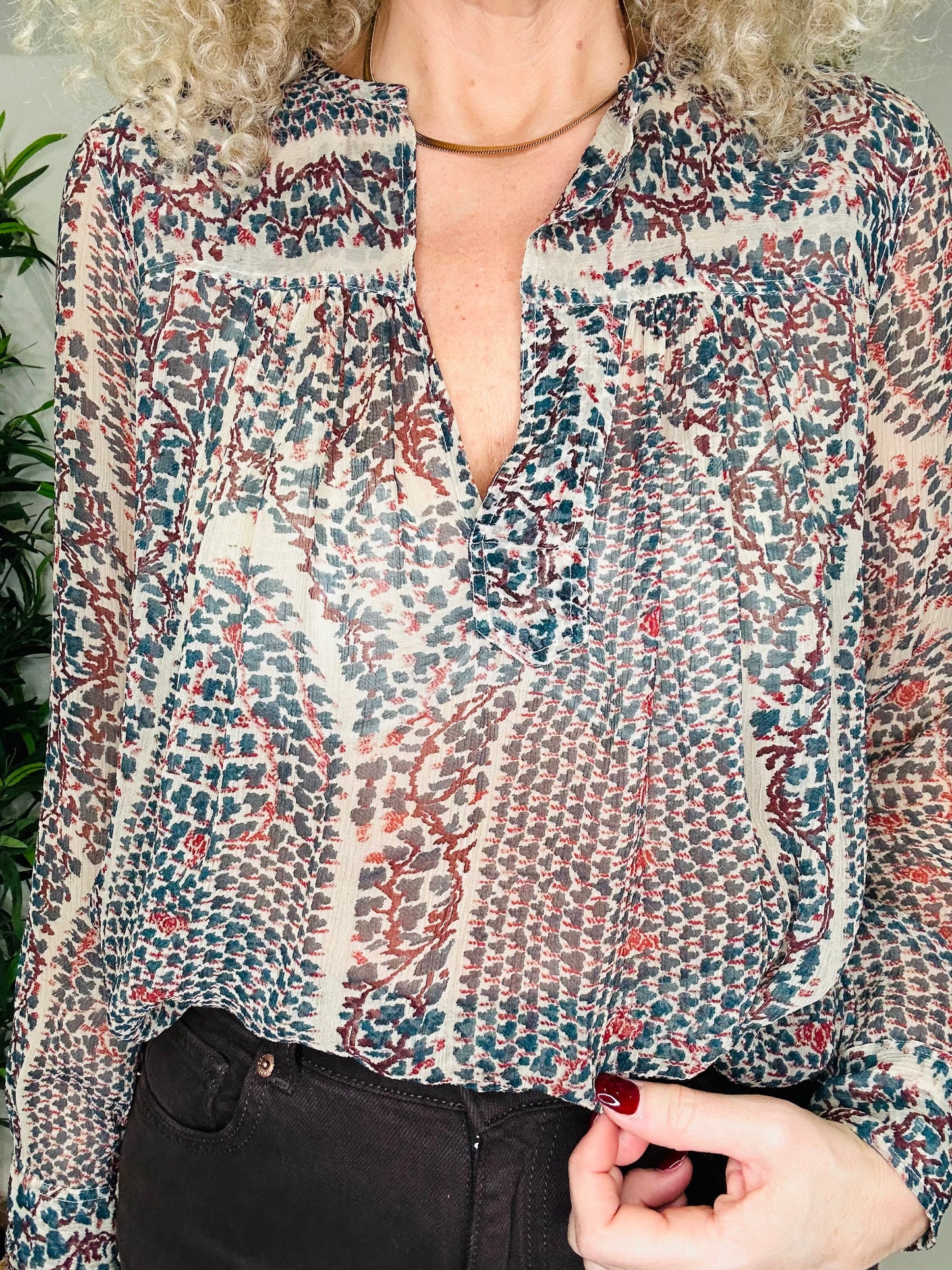 Silk Blouse - Size 36