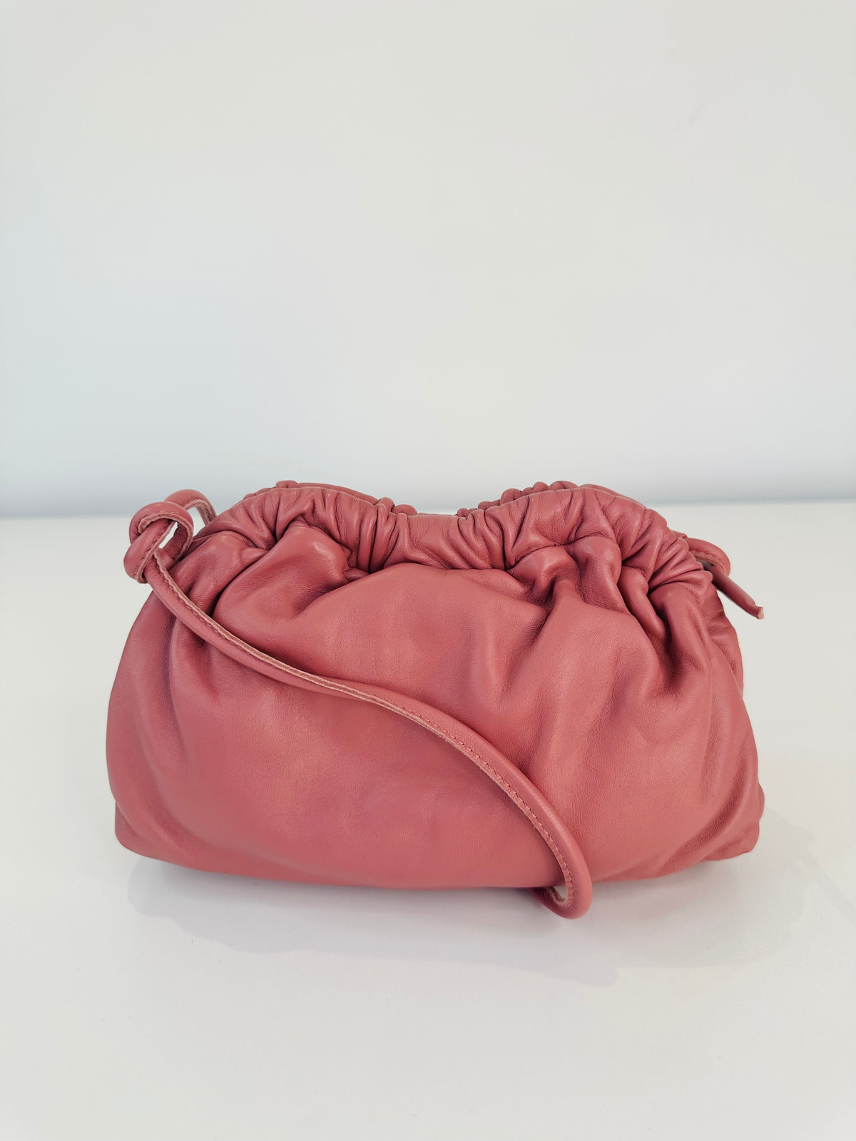 Mini Leather Cloud Clutch