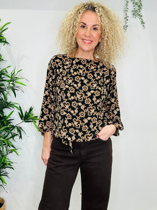 Patterned Top - Size 38