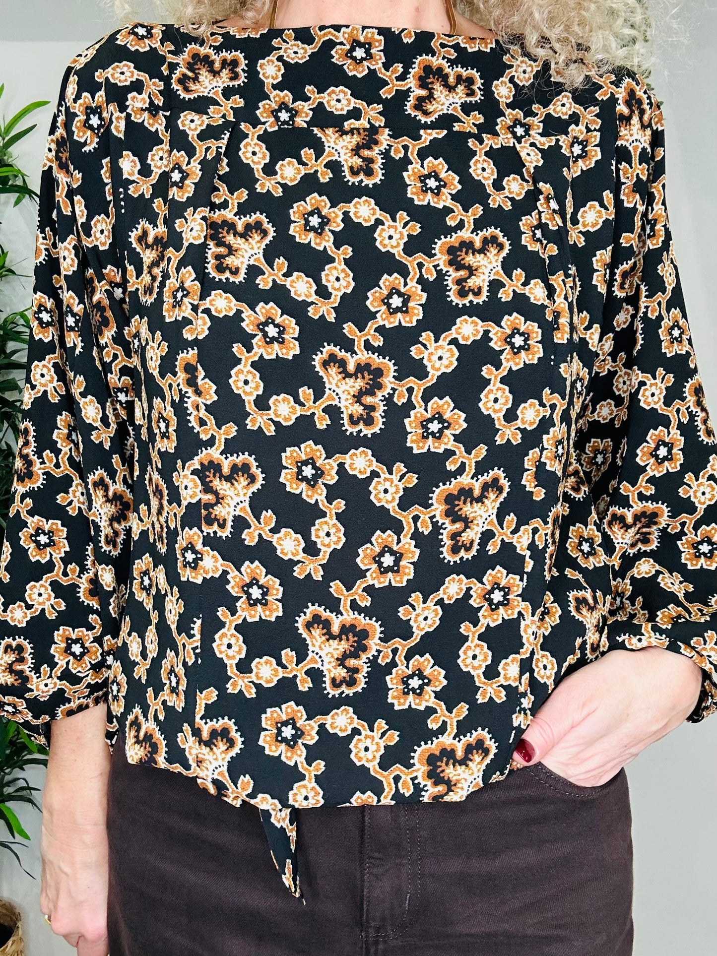 Patterned Top - Size 38