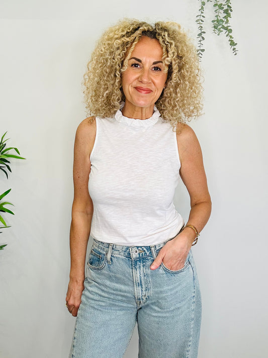 Sleeveless Jersey Top - Size 8