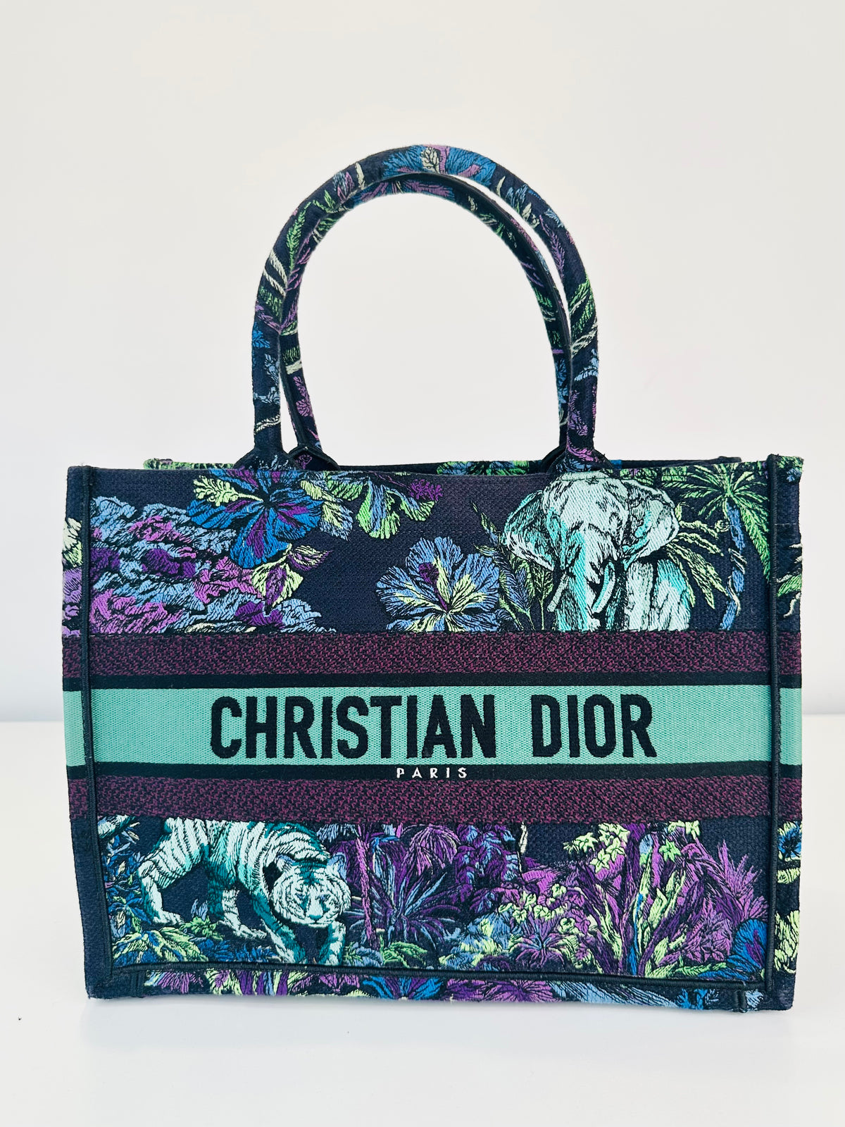Medium Toile de Jouy Voyage Book Tote