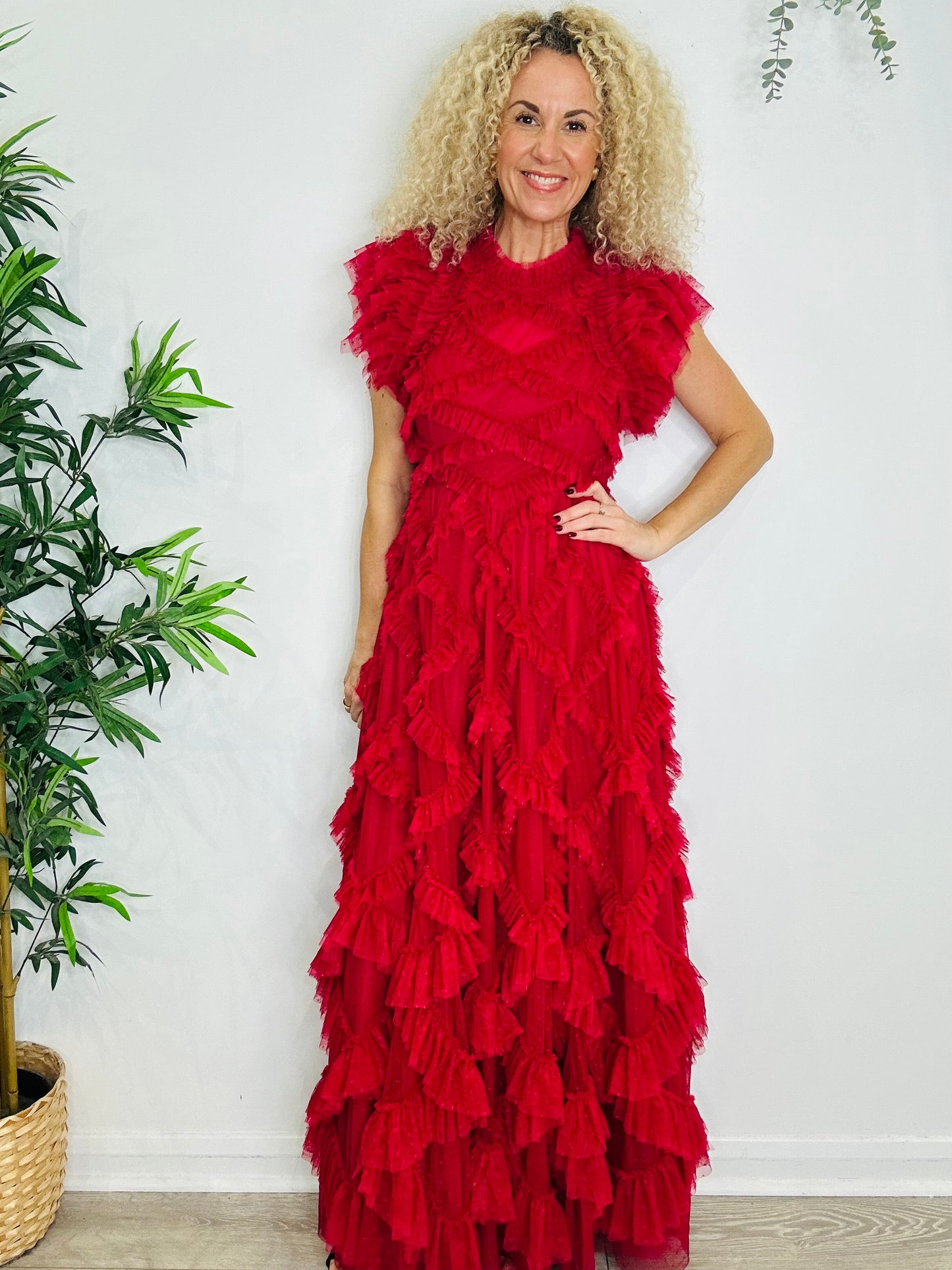 Genevieve Ruffle Gown - Size 12