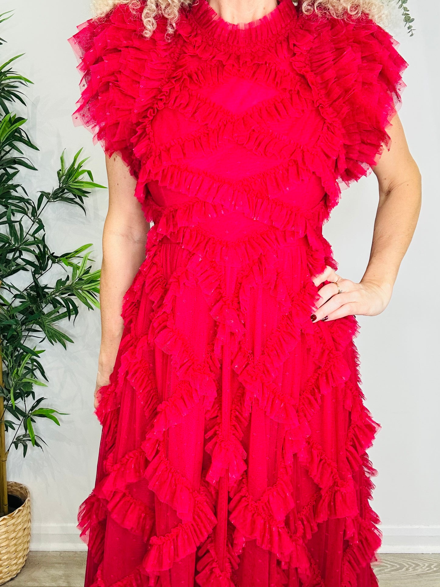 Genevieve Ruffle Gown - Size 12