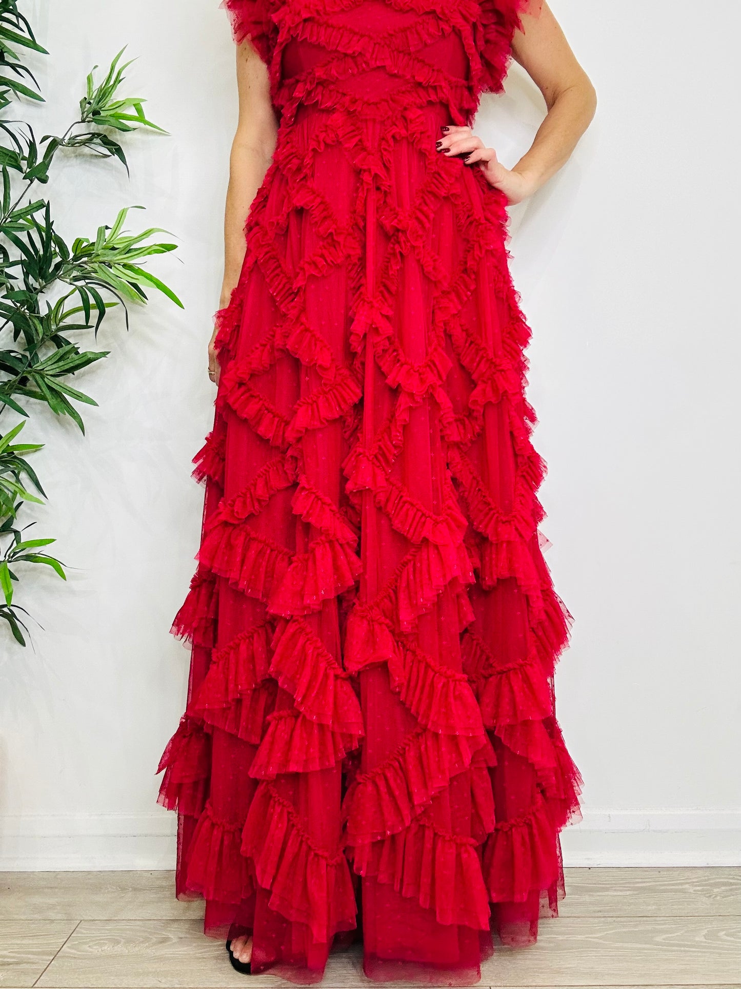 Genevieve Ruffle Gown - Size 12