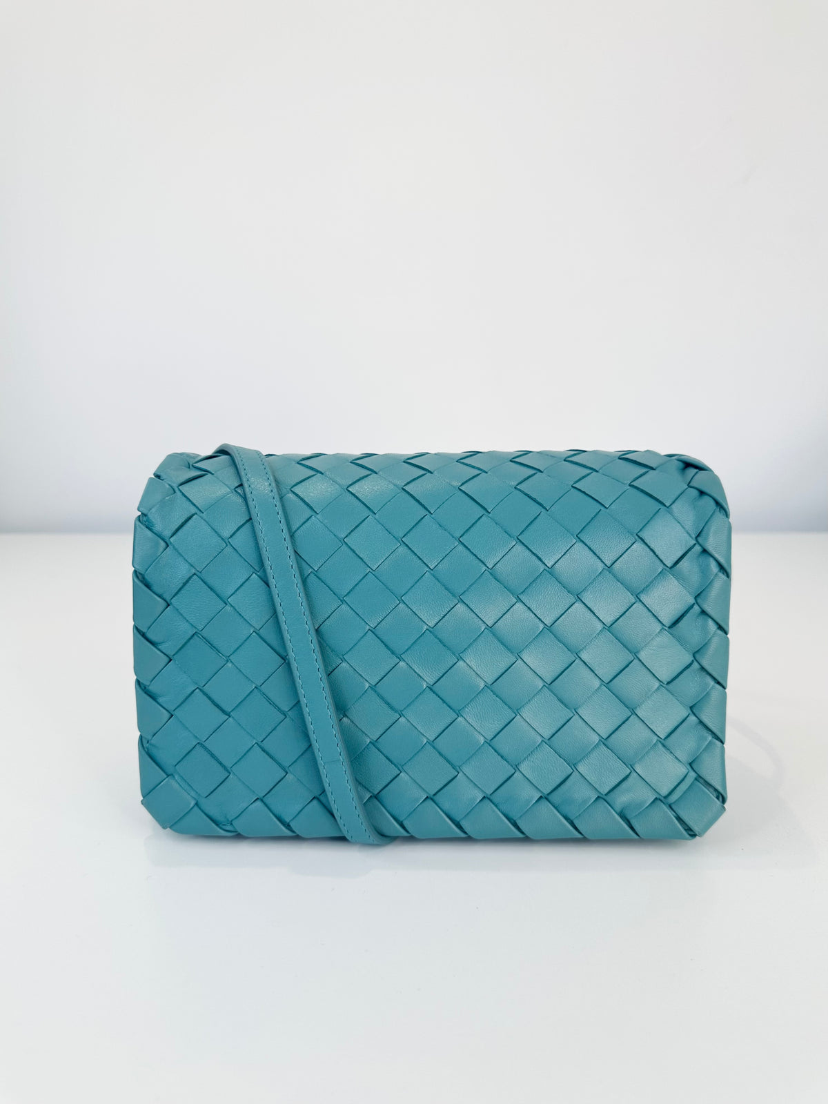 Intrecciato Leather Crossbody Bag