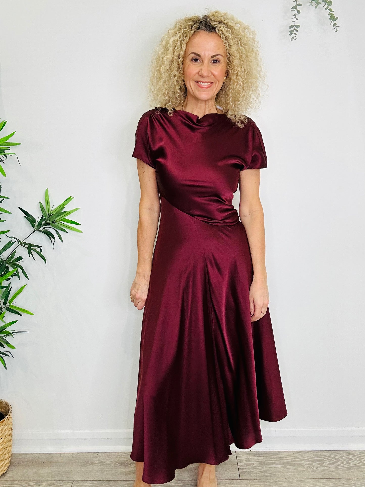 Silk Adriana Dress - Size 8