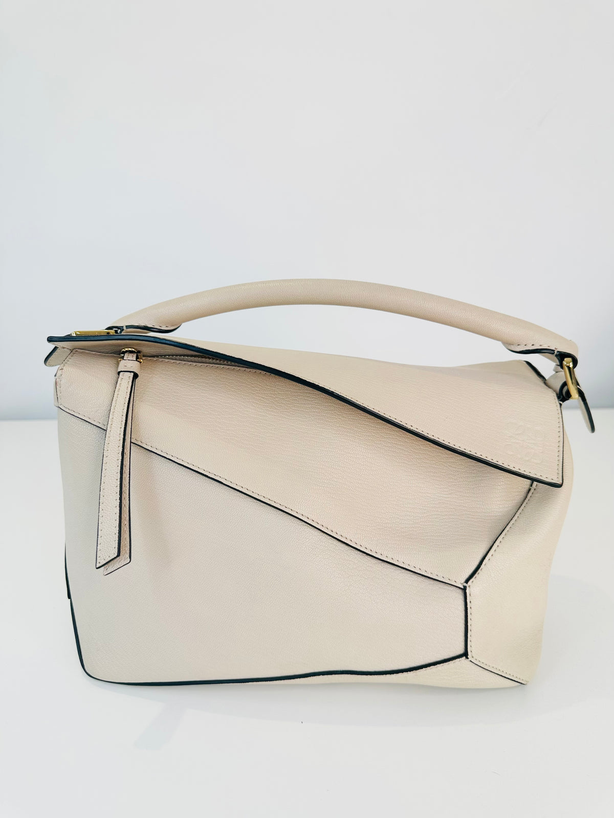 Medium Leather Puzzle Edge Bag