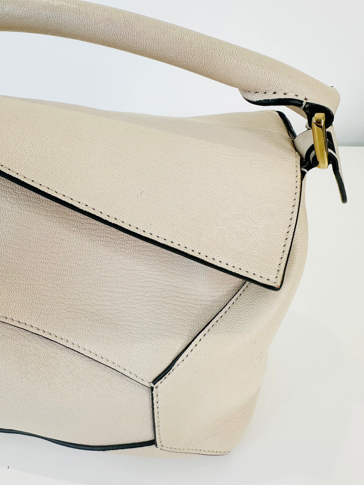 Medium Leather Puzzle Edge Bag