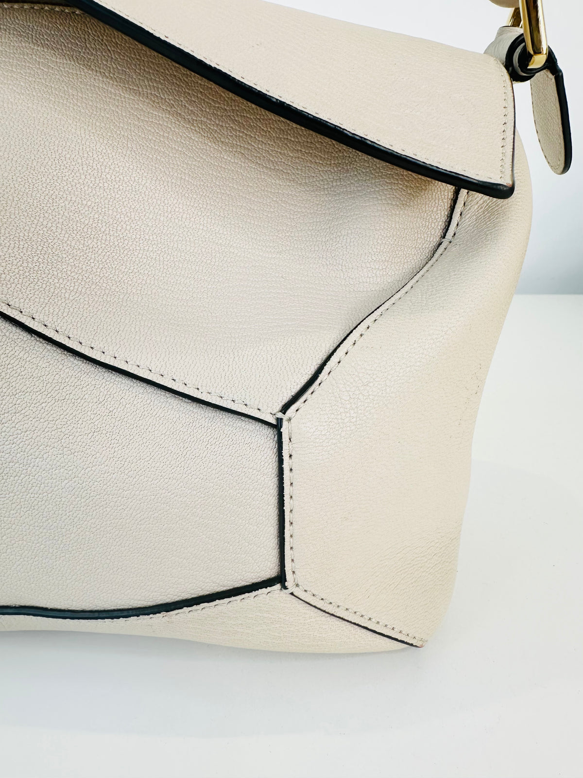 Medium Leather Puzzle Edge Bag