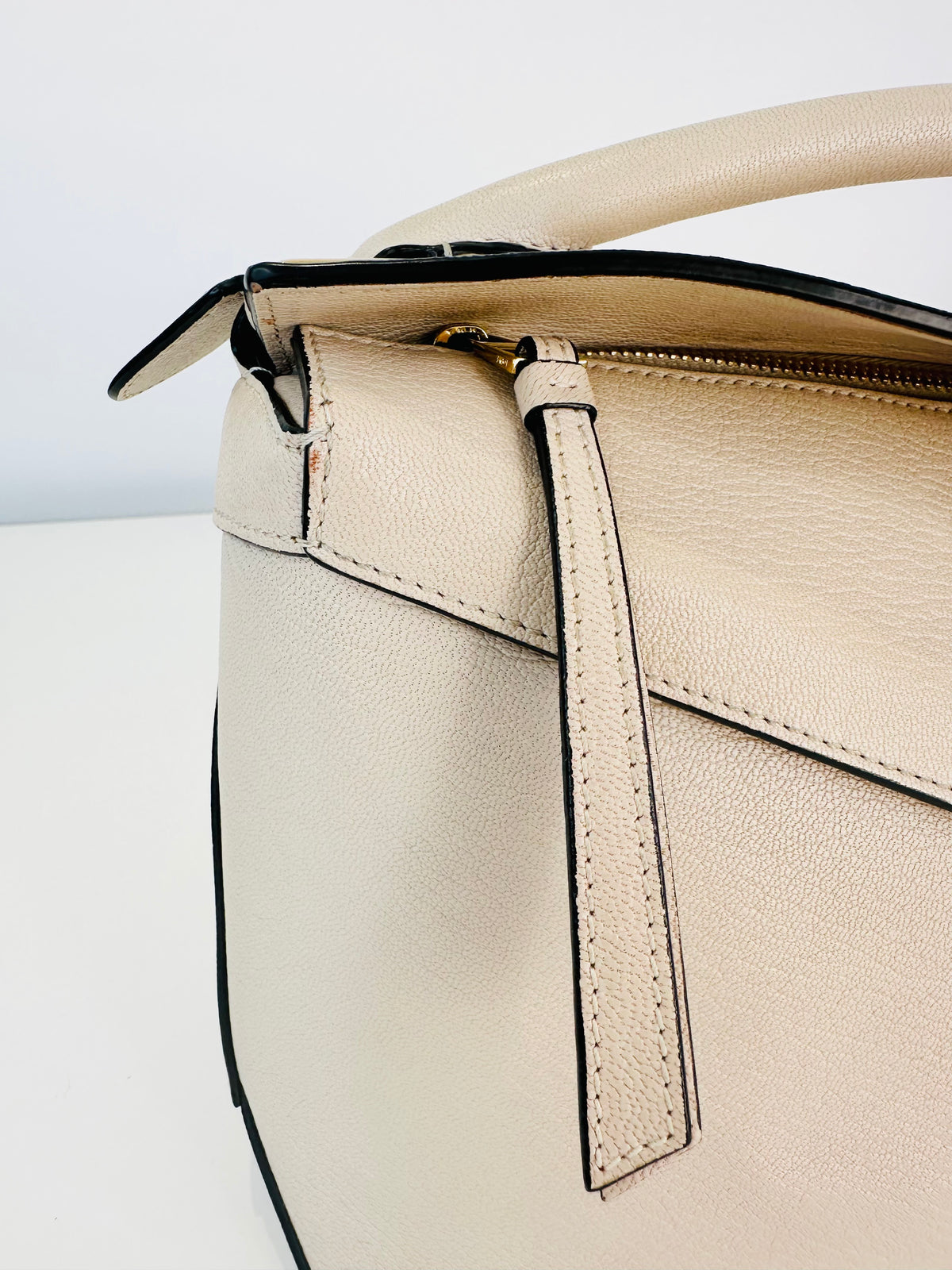 Medium Leather Puzzle Edge Bag