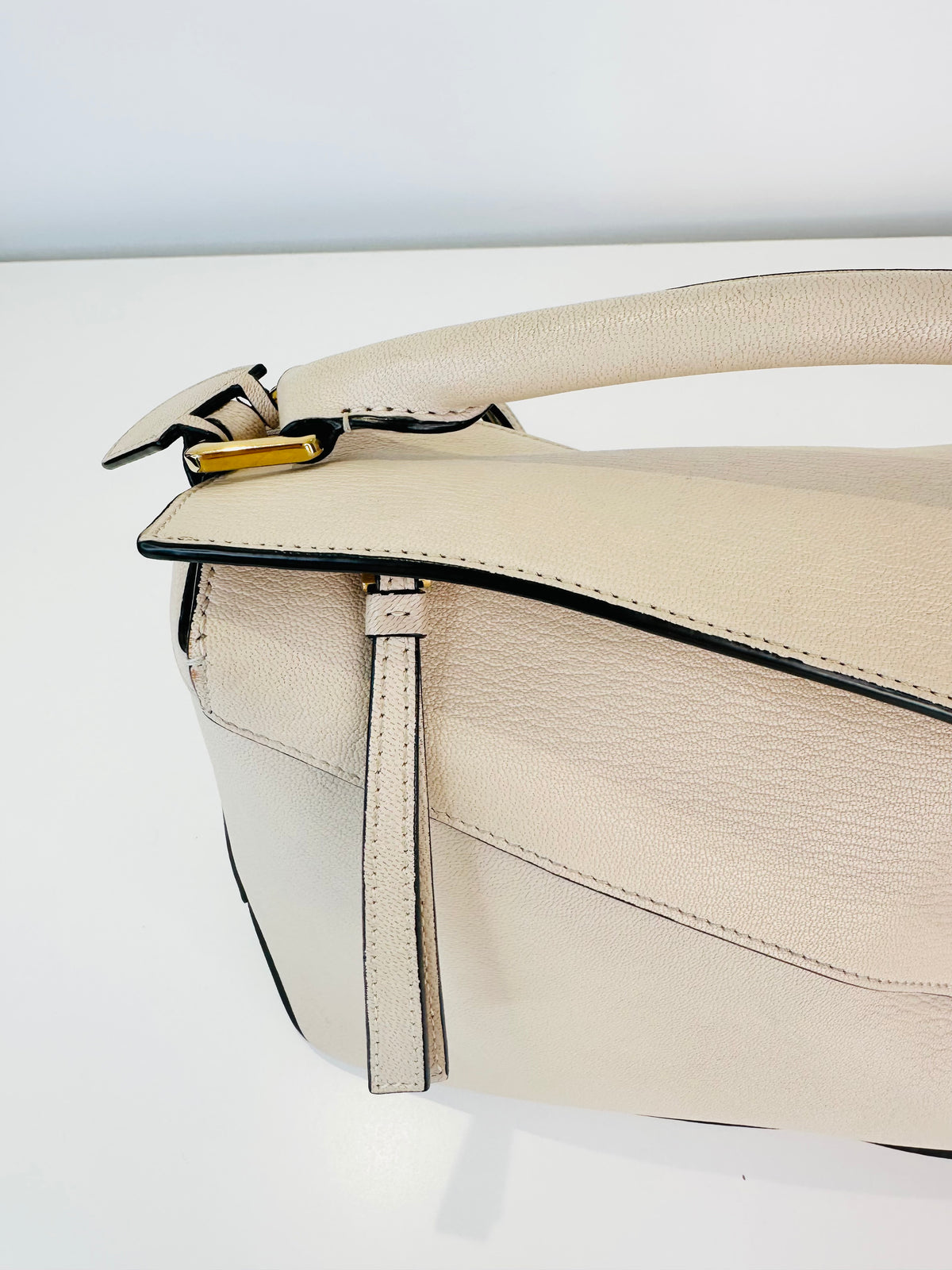 Medium Leather Puzzle Edge Bag
