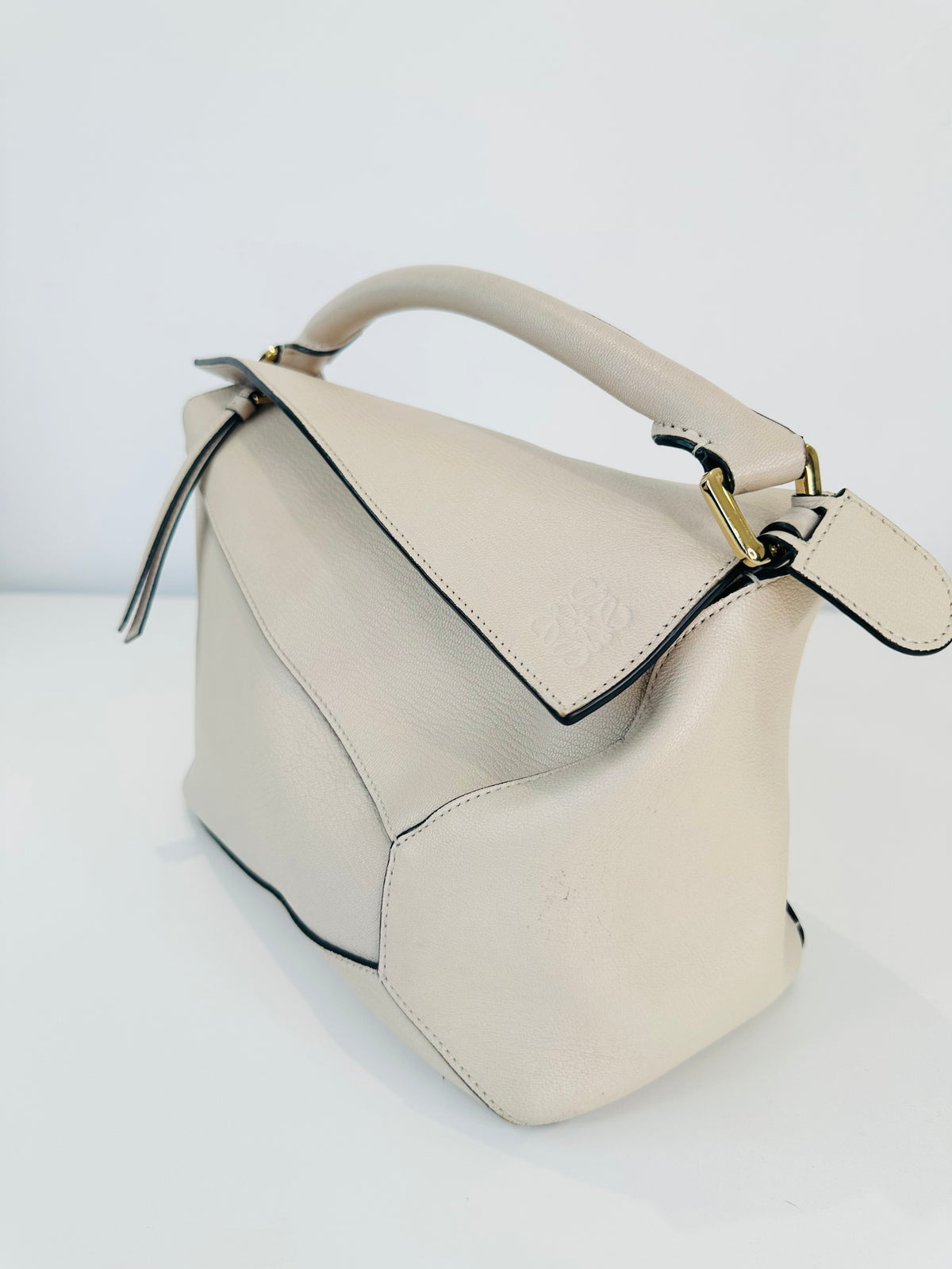 Medium Leather Puzzle Edge Bag