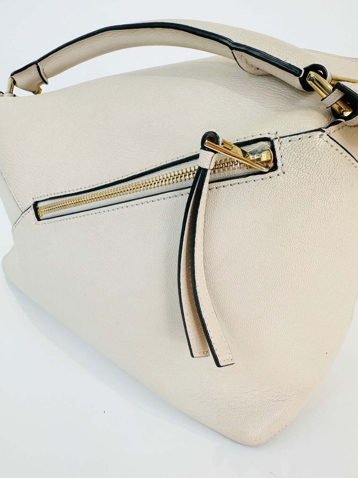 Medium Leather Puzzle Edge Bag