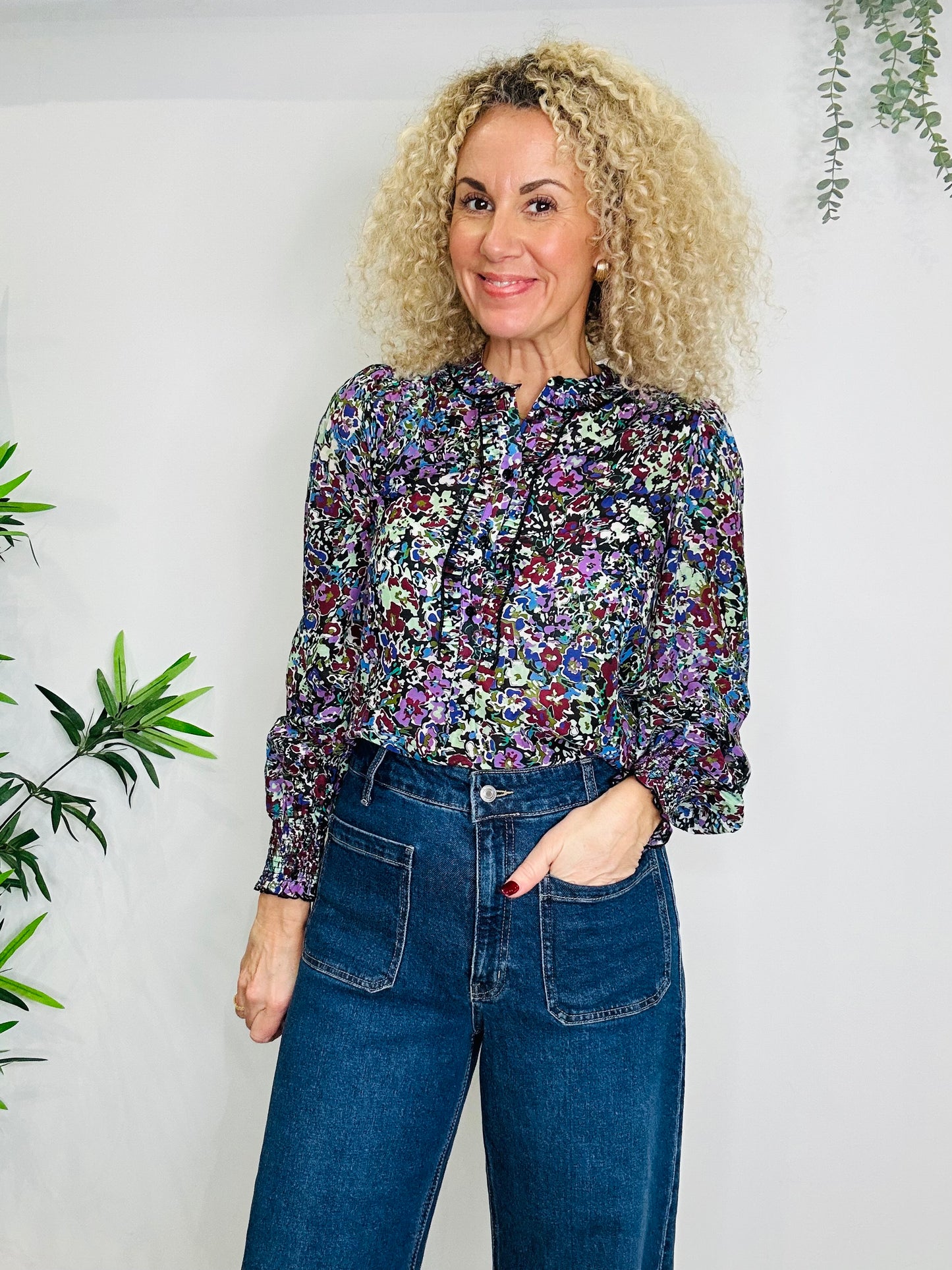 Floral Blouse - Size 8