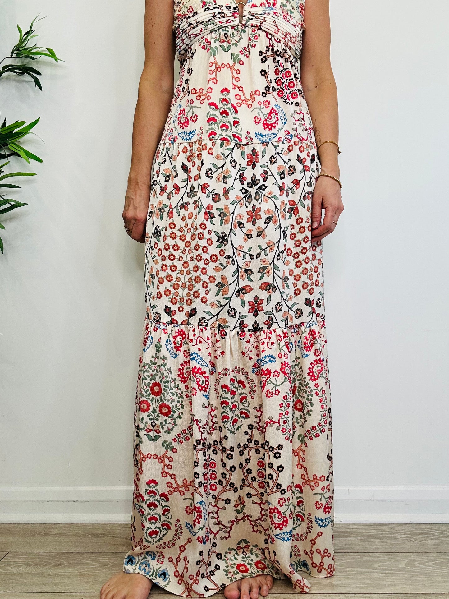 Patterned Maxi Dress - Size 1