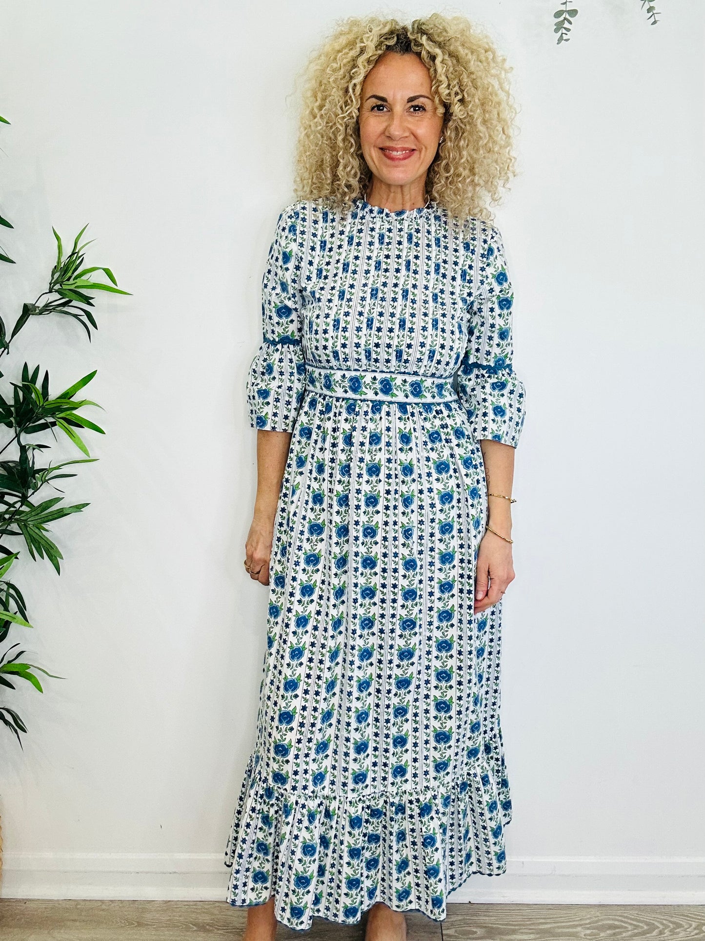 Floral Cotton Dress - Size M
