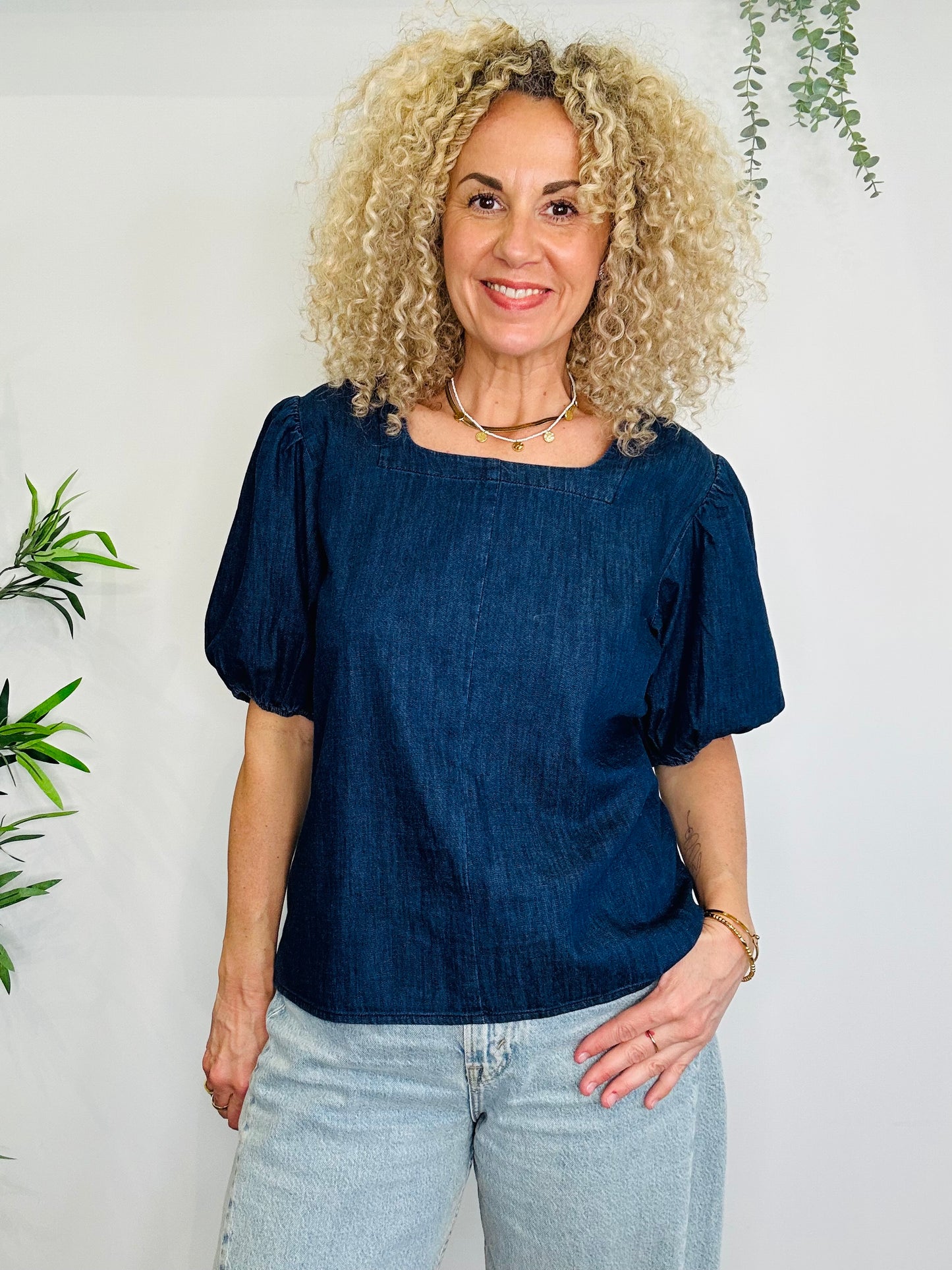 Denim Top - Size L
