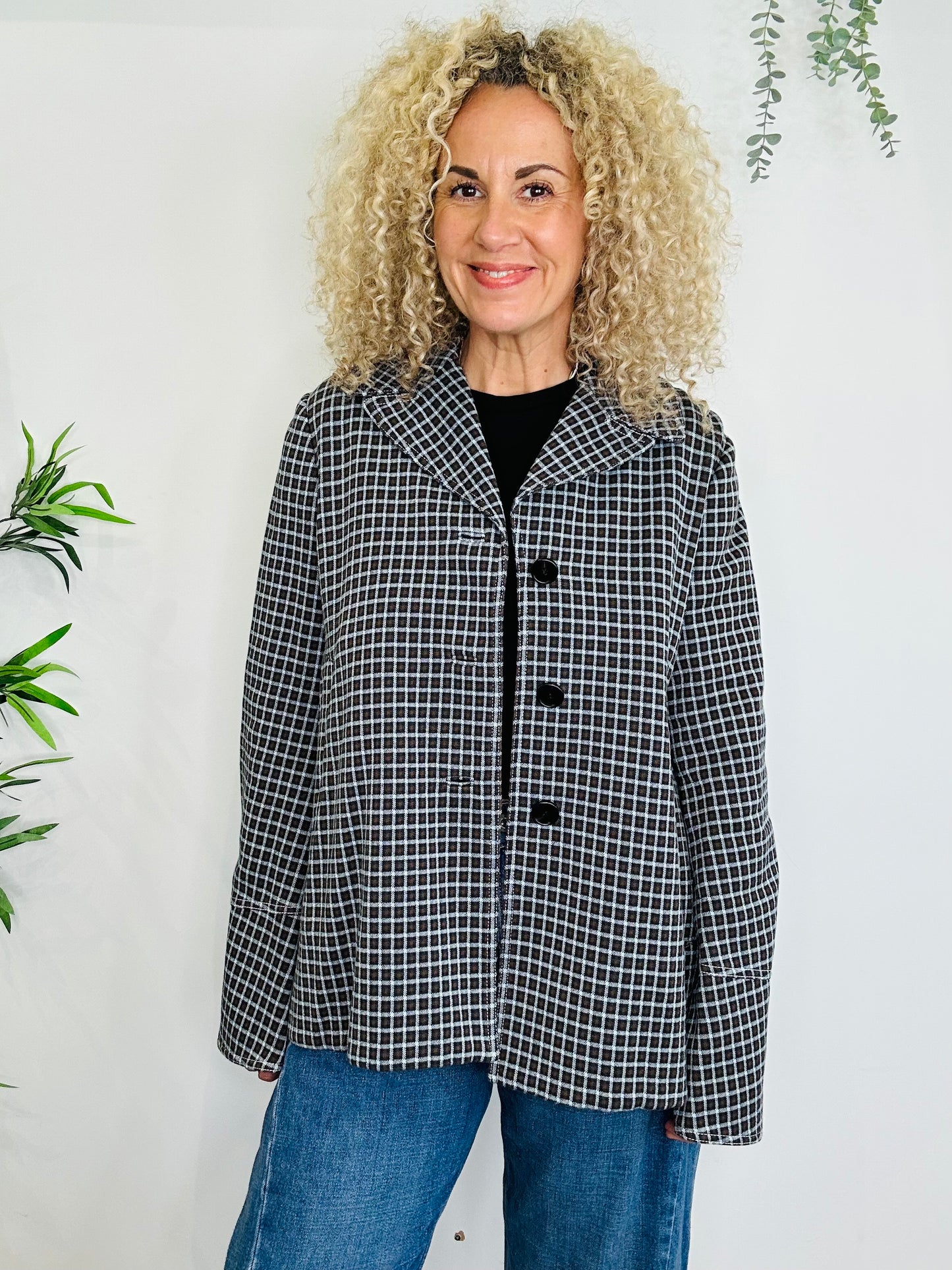 Check Jacket - Size 44IT