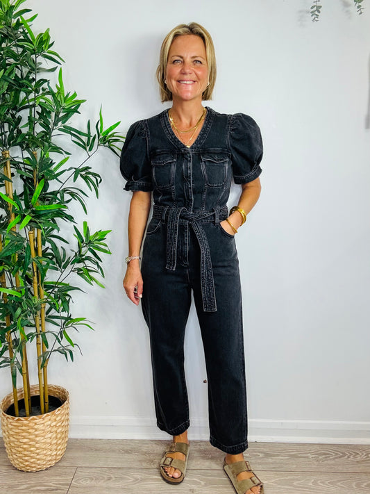 Denim Jumpsuit - Size 36