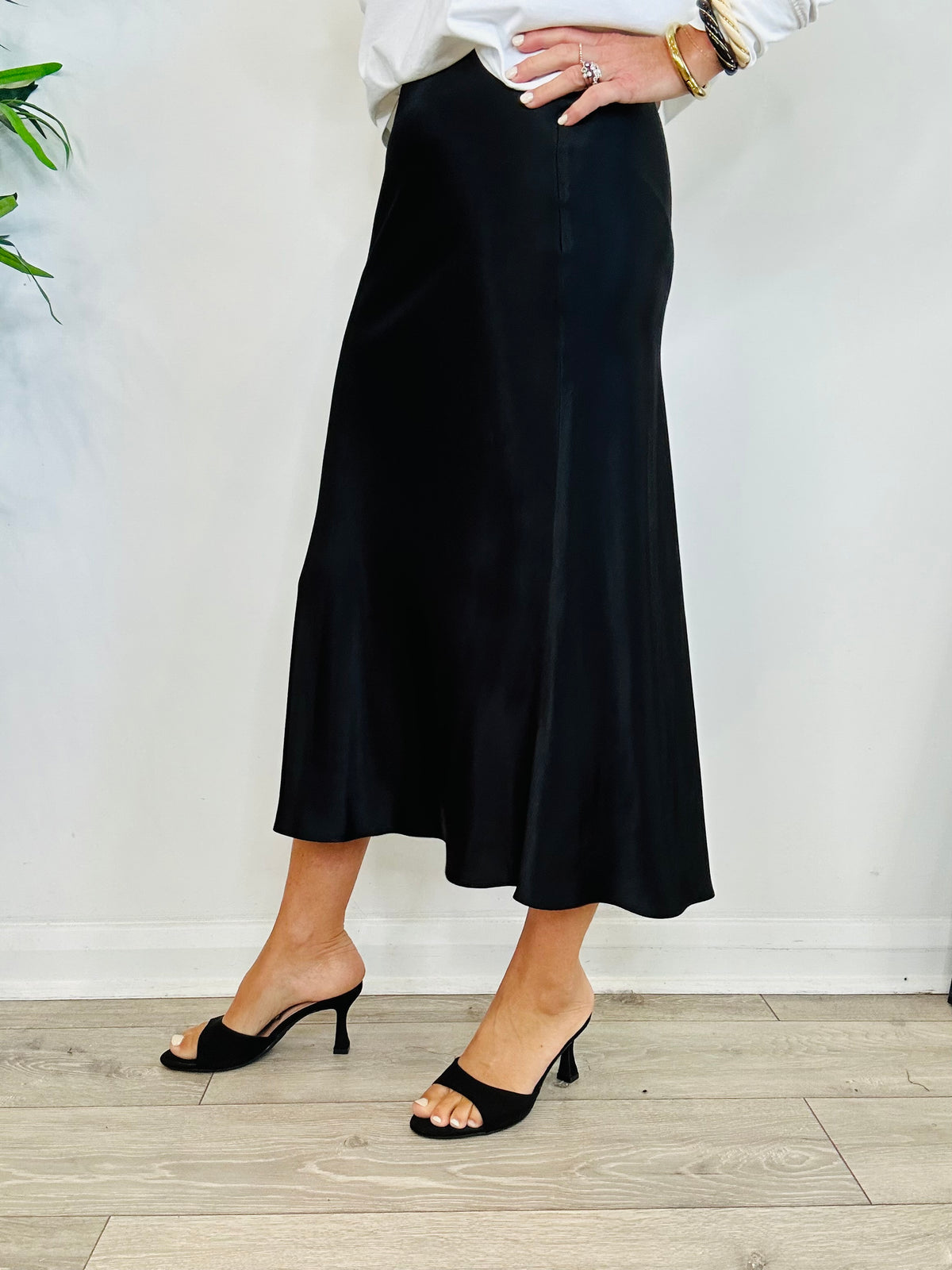 Anya Satin Slip Skirt - Size XS