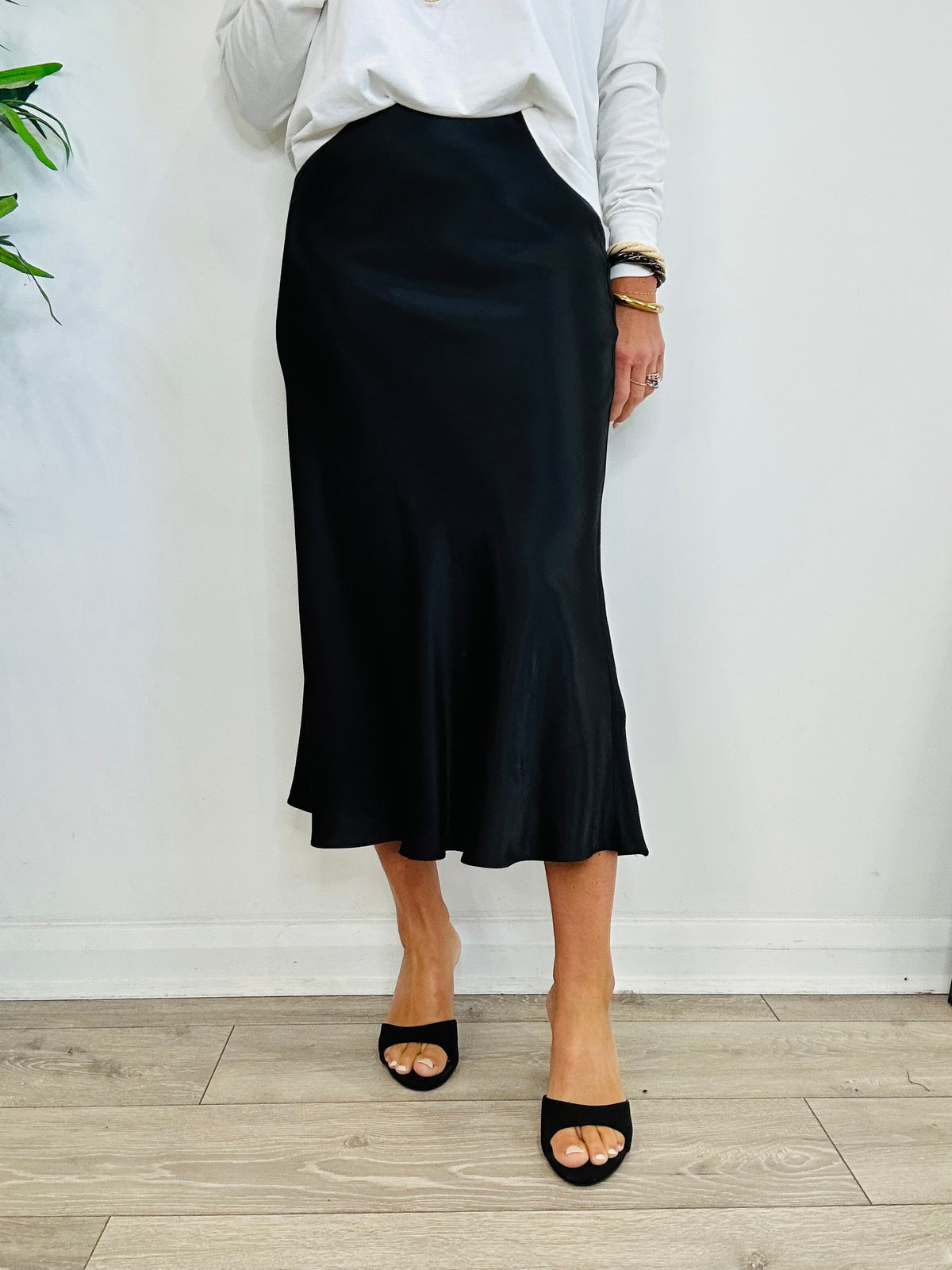 Anya Satin Slip Skirt - Size XS