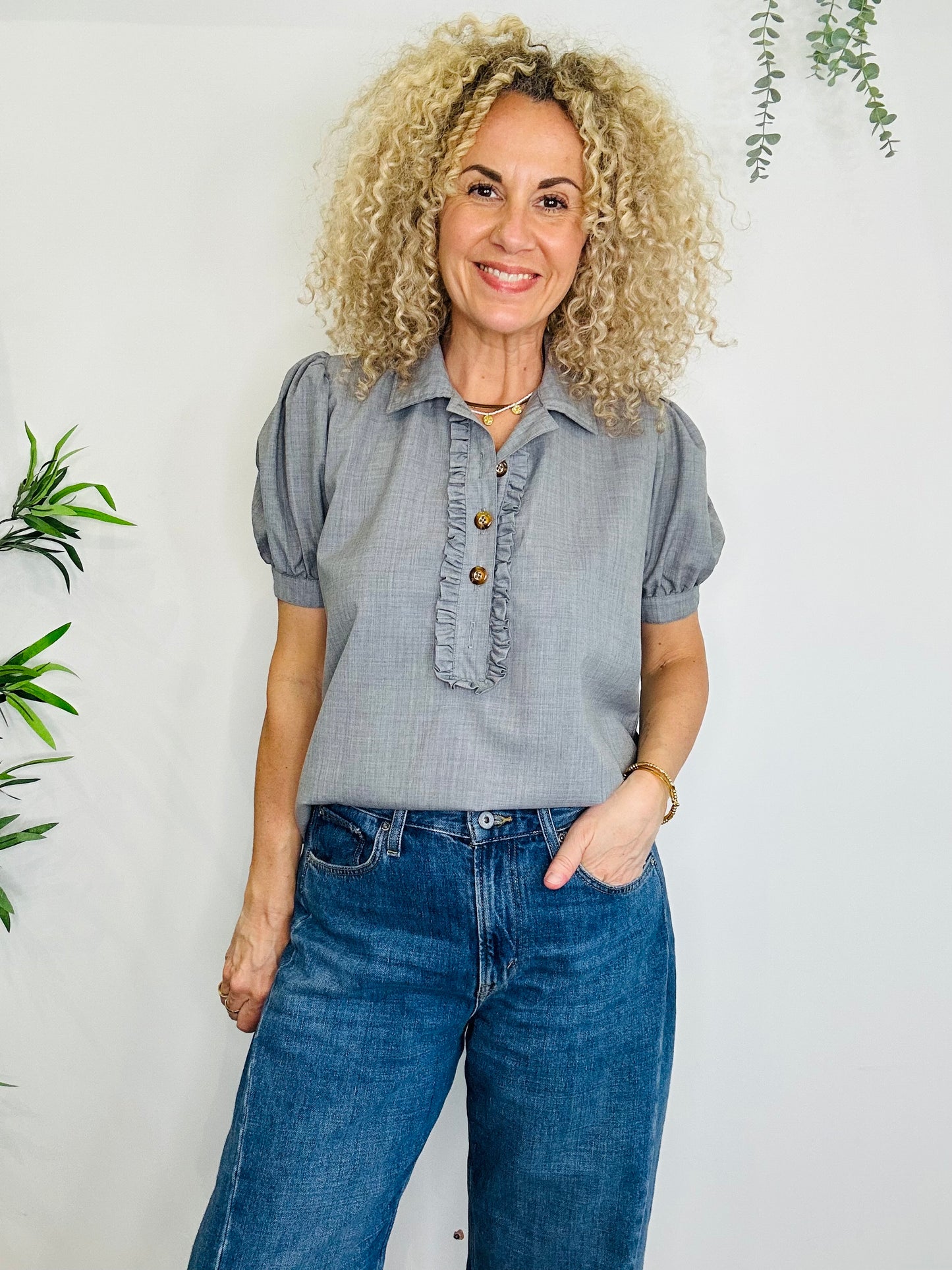 Short Sleeve Blouse - Size S