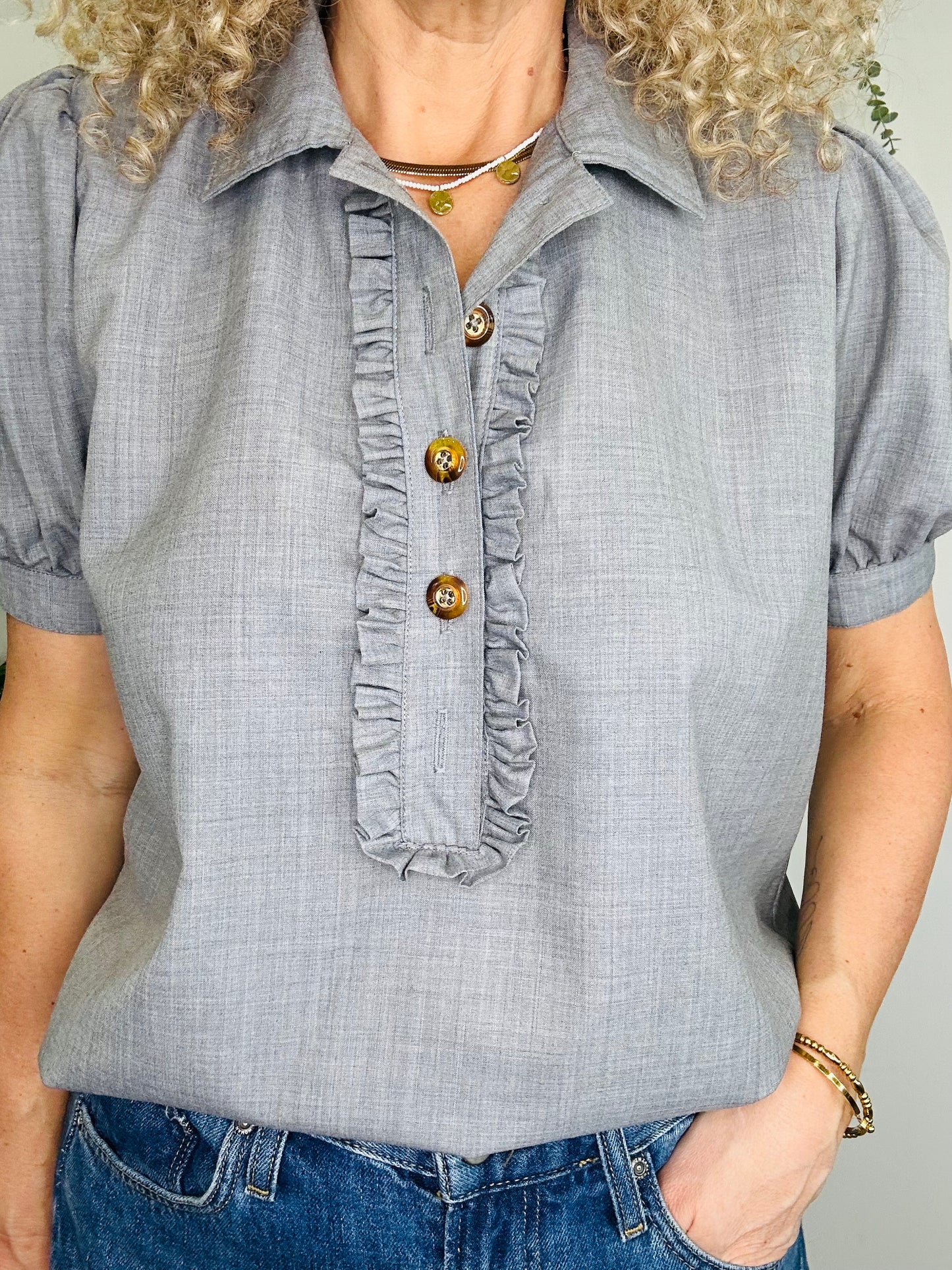 Short Sleeve Blouse - Size S