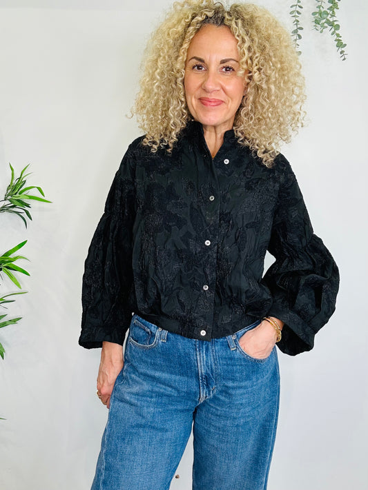 Candie Jacquard Shirt - Size S
