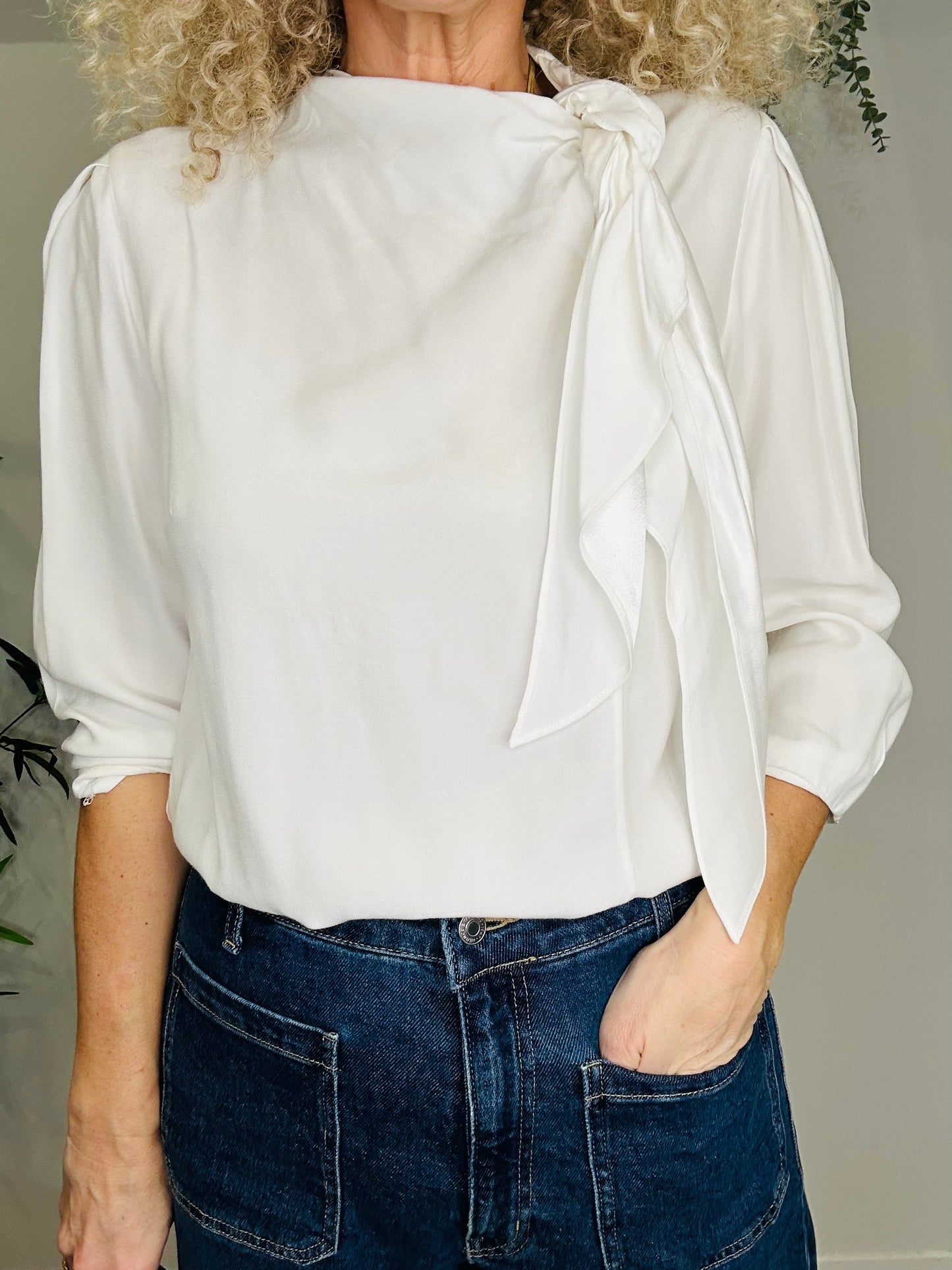 Neck Tie Blouse - Size 2