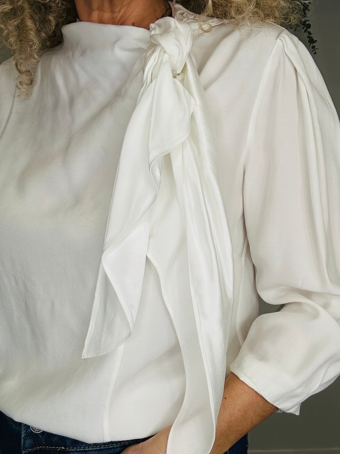 Neck Tie Blouse - Size 2