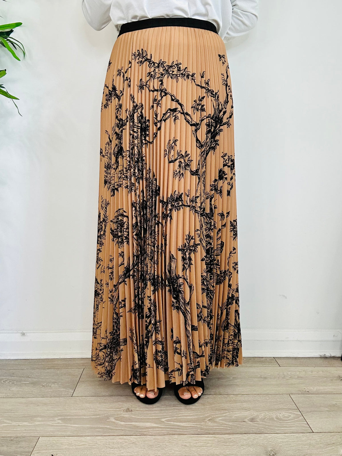 Pleated Maxi Skirt - Size 34