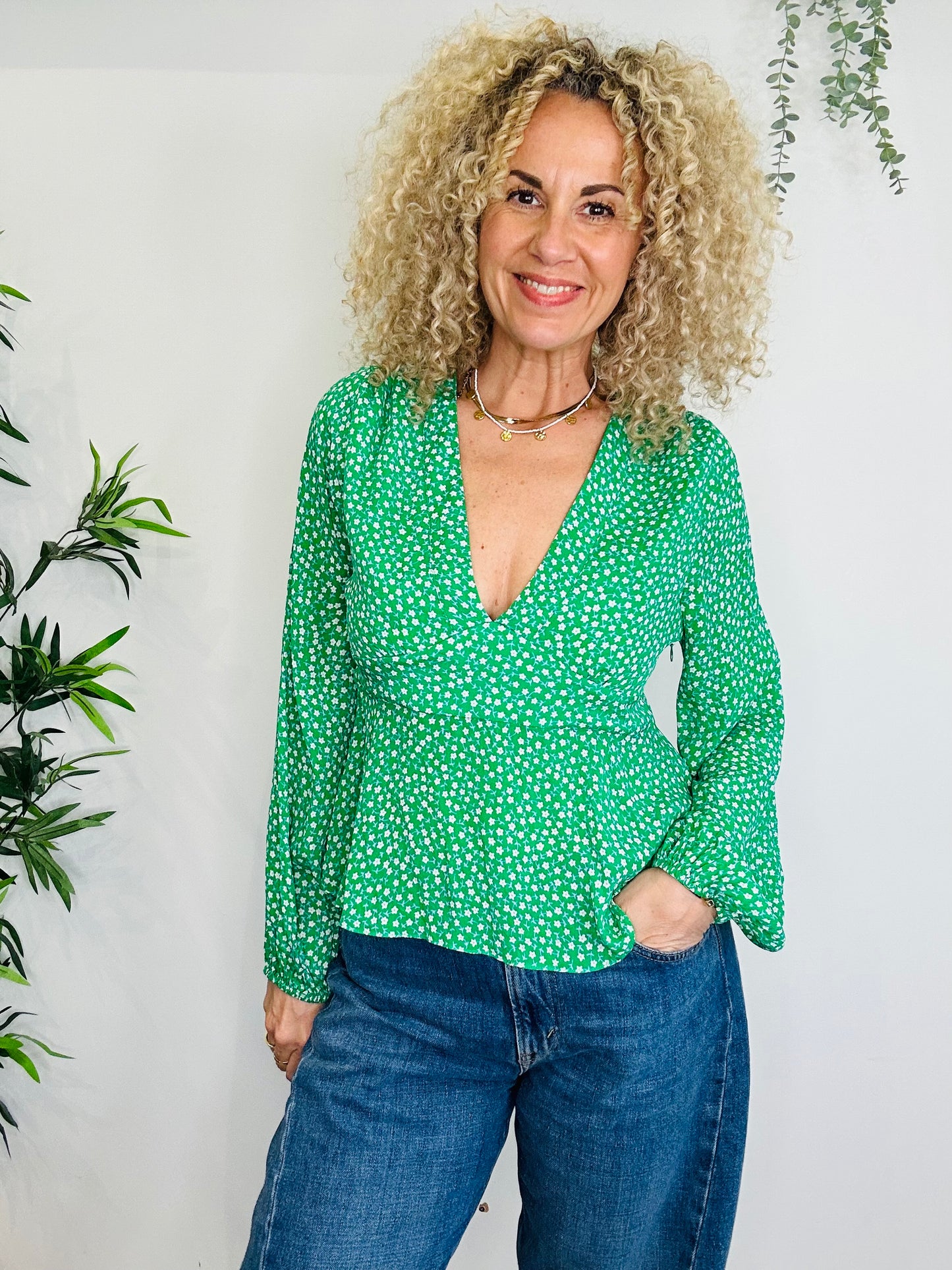 Floral Kikki Top - Size L
