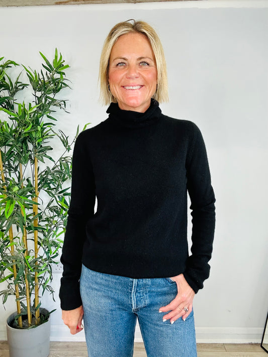 Cashmere Roll-Neck Jumper - Size M