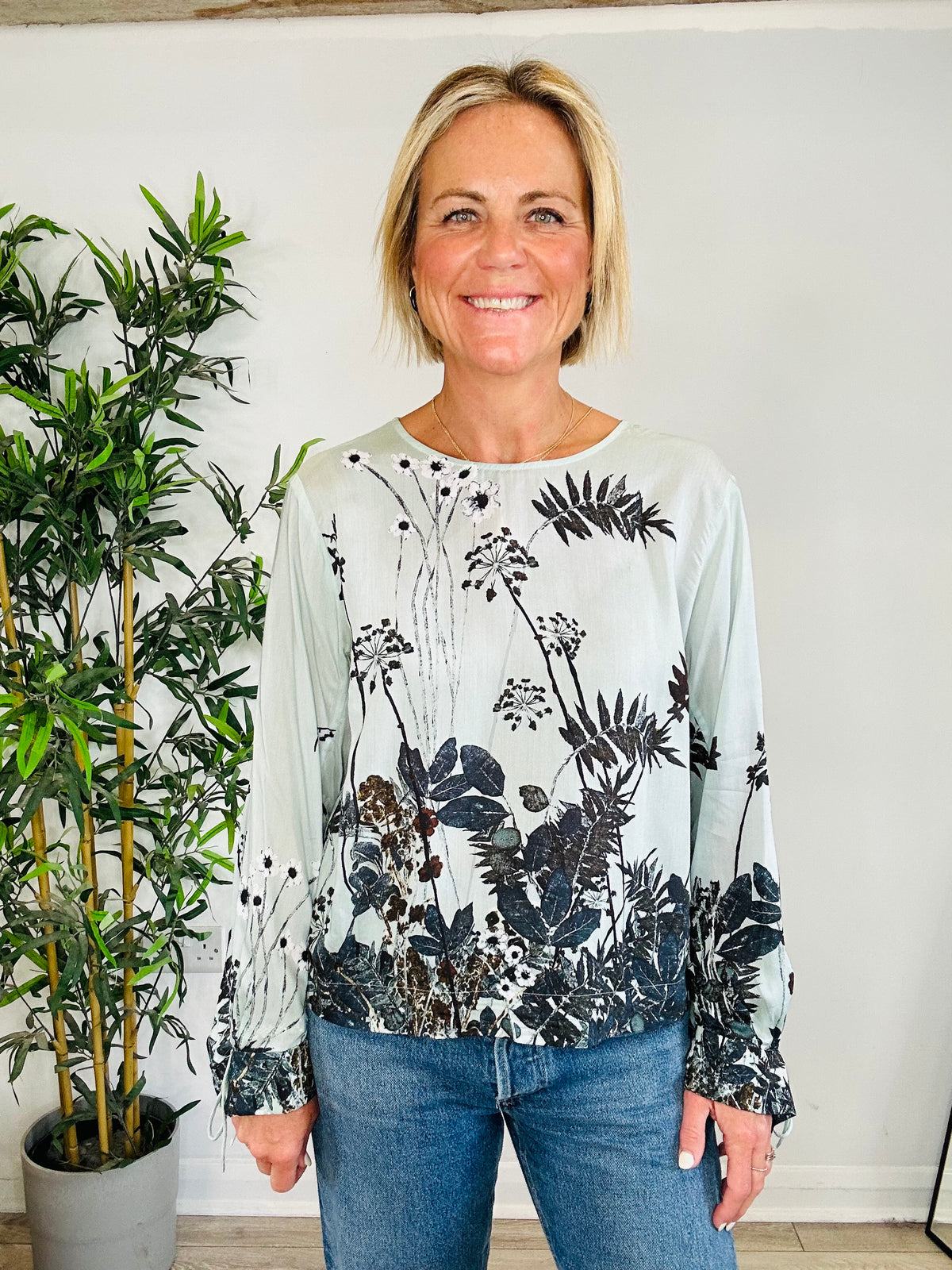 Patterned Blouse - Size 34