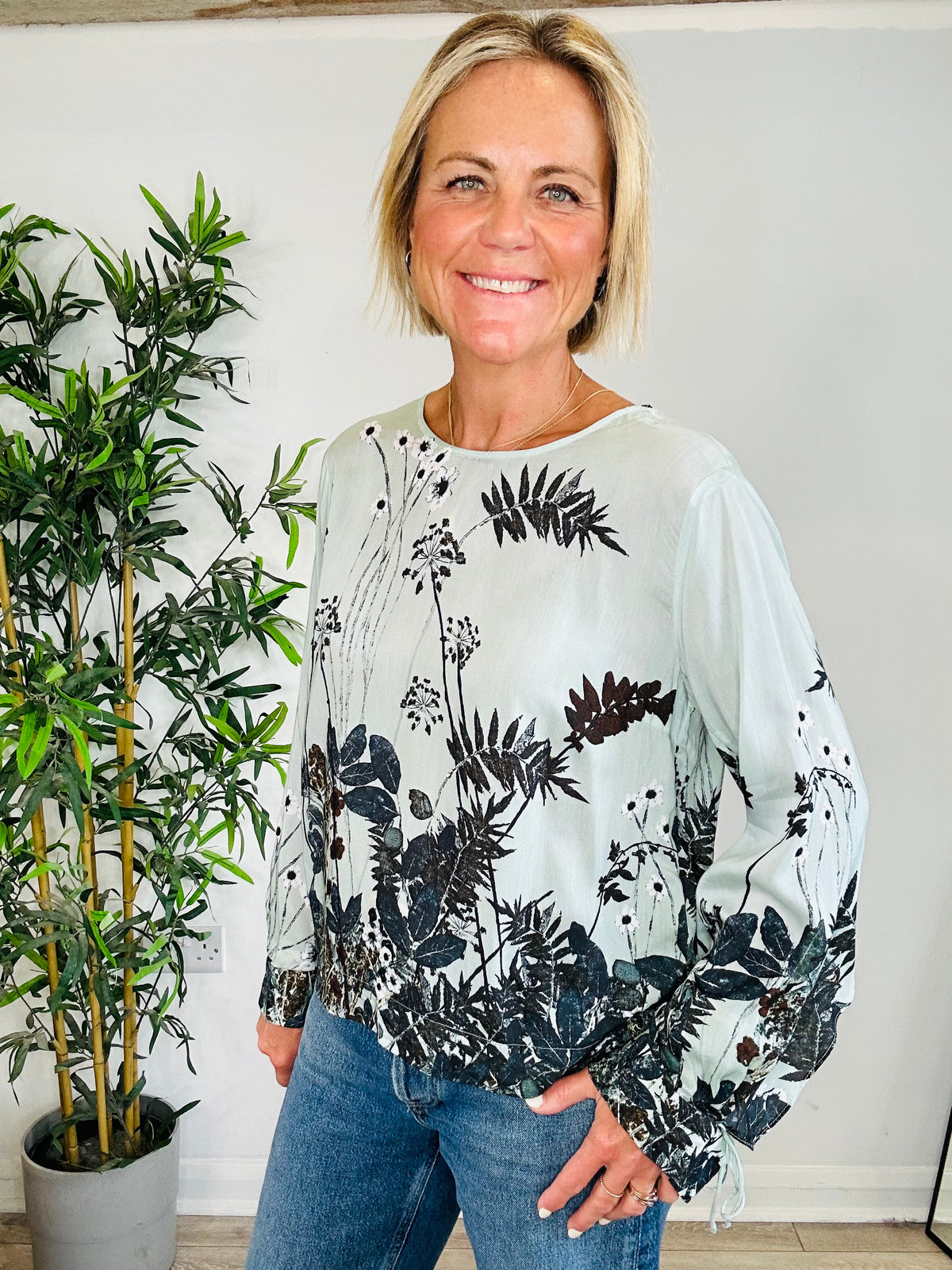 Patterned Blouse - Size 34