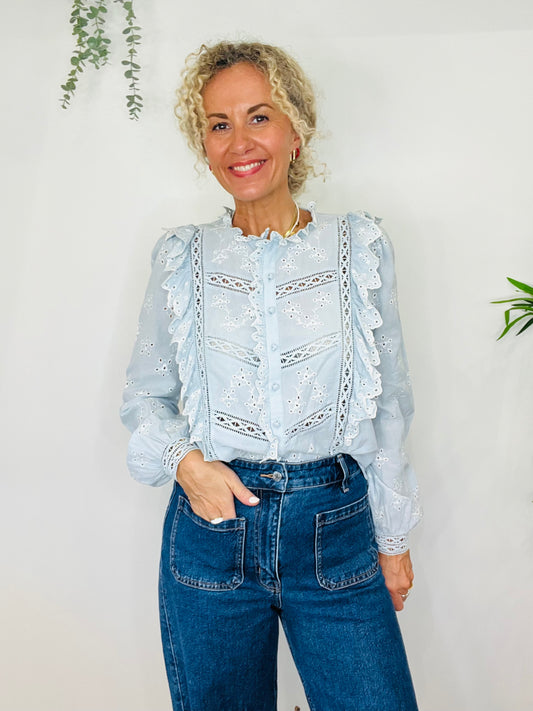 Broderie Shirt - Size 42