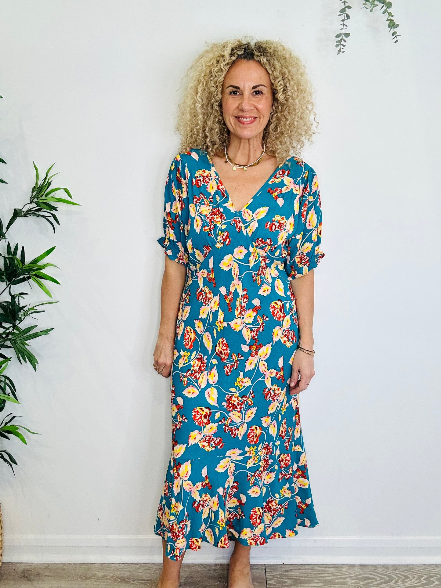 Floral Crepe Dress - Size 12