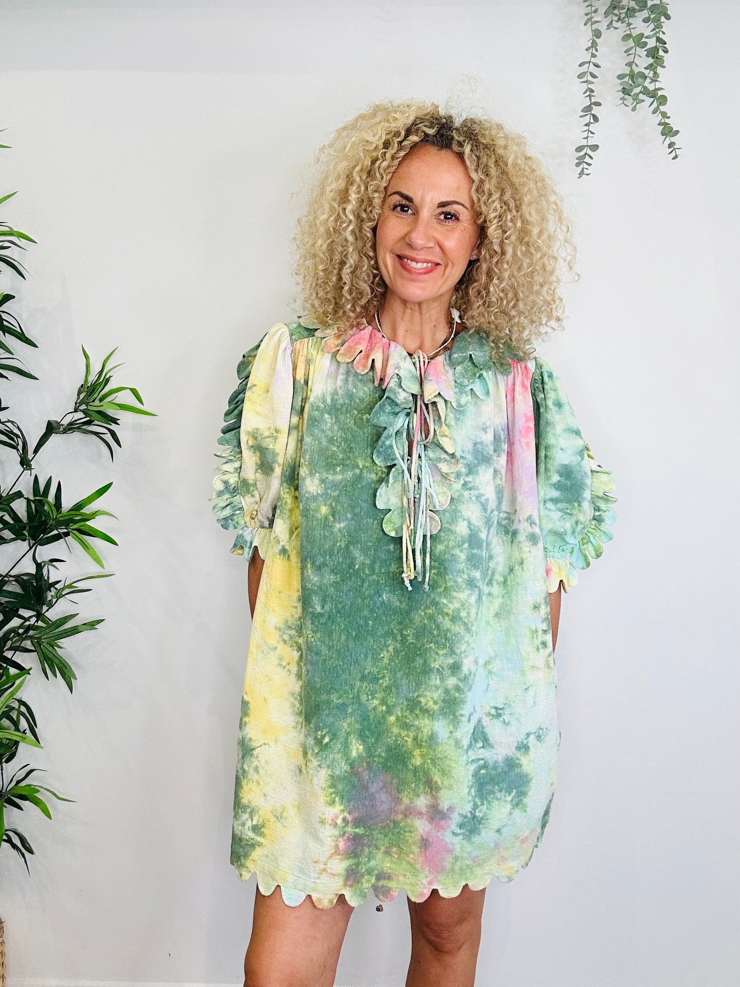 Maja Scallop Dress - Size 14