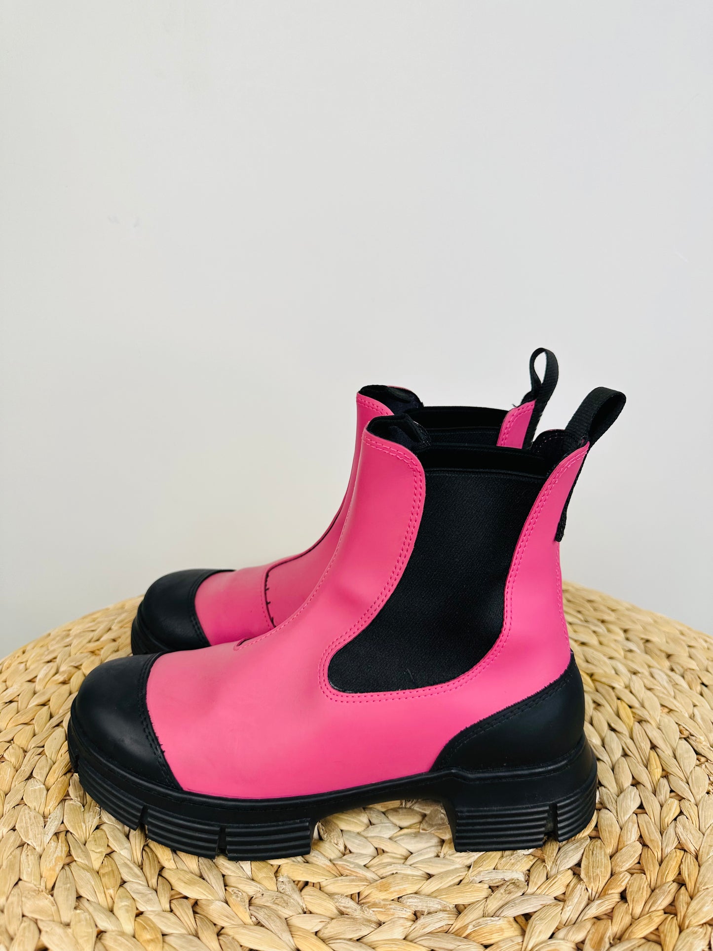 Chunky Leather Boots - Size 38