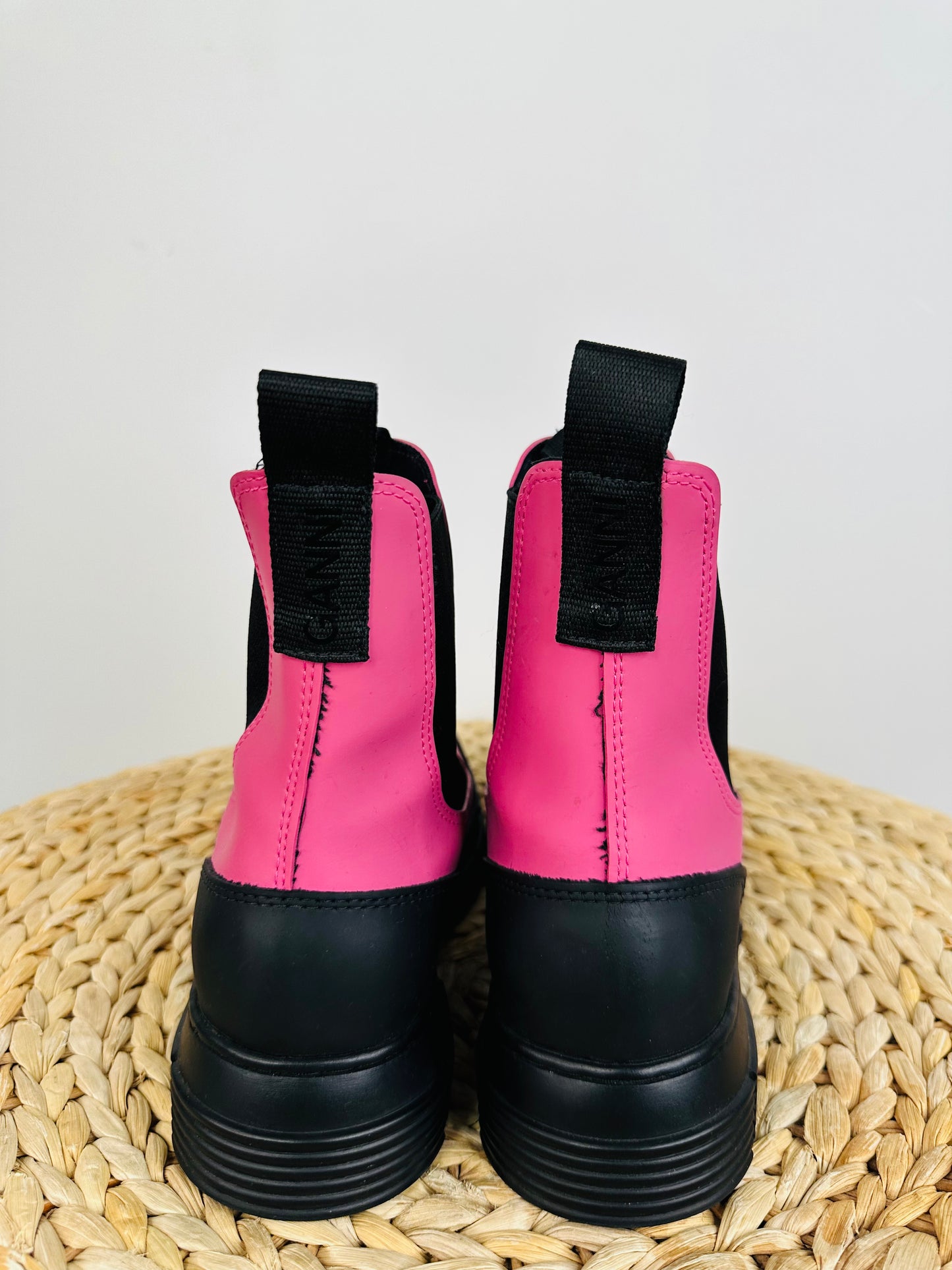 Chunky Leather Boots - Size 38