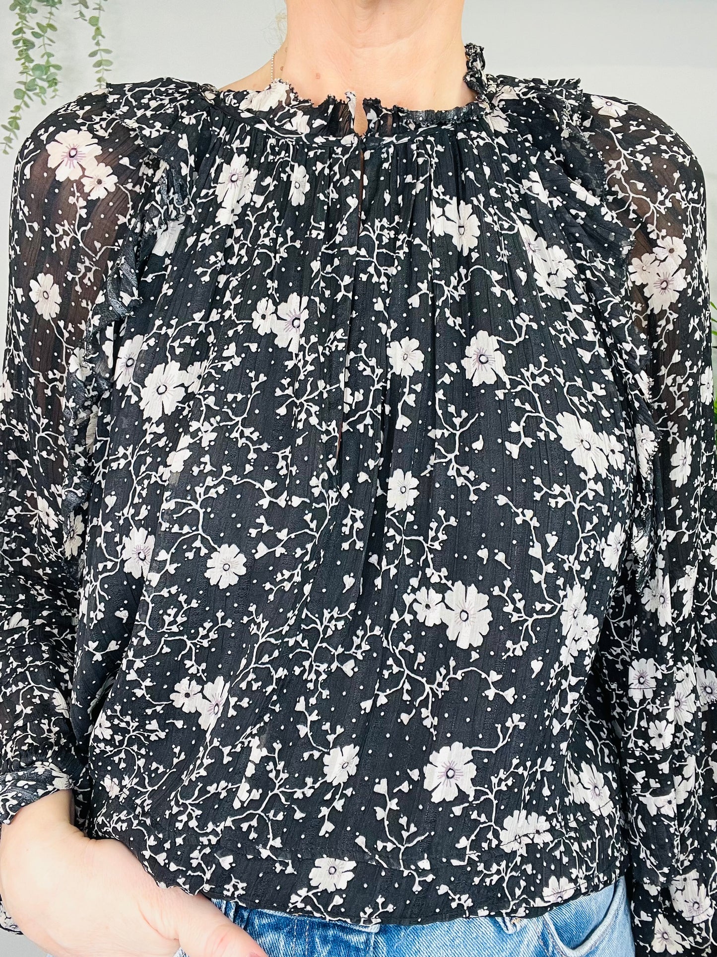 Floral Eyden Blouse - Size 38