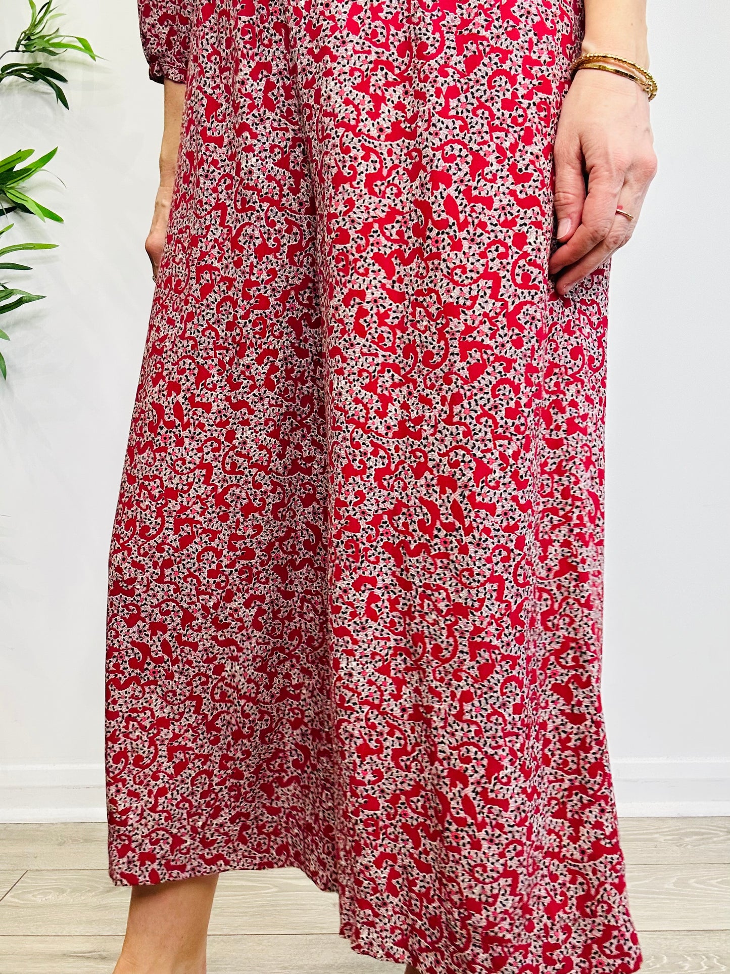 Patterned Jumpsuit - Size 0