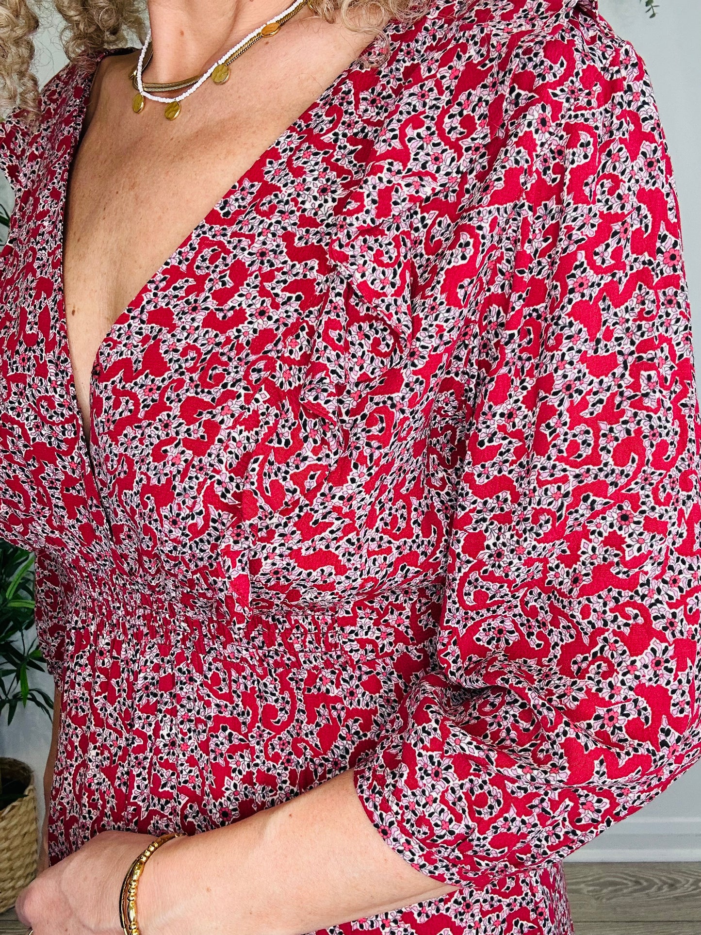Patterned Jumpsuit - Size 0