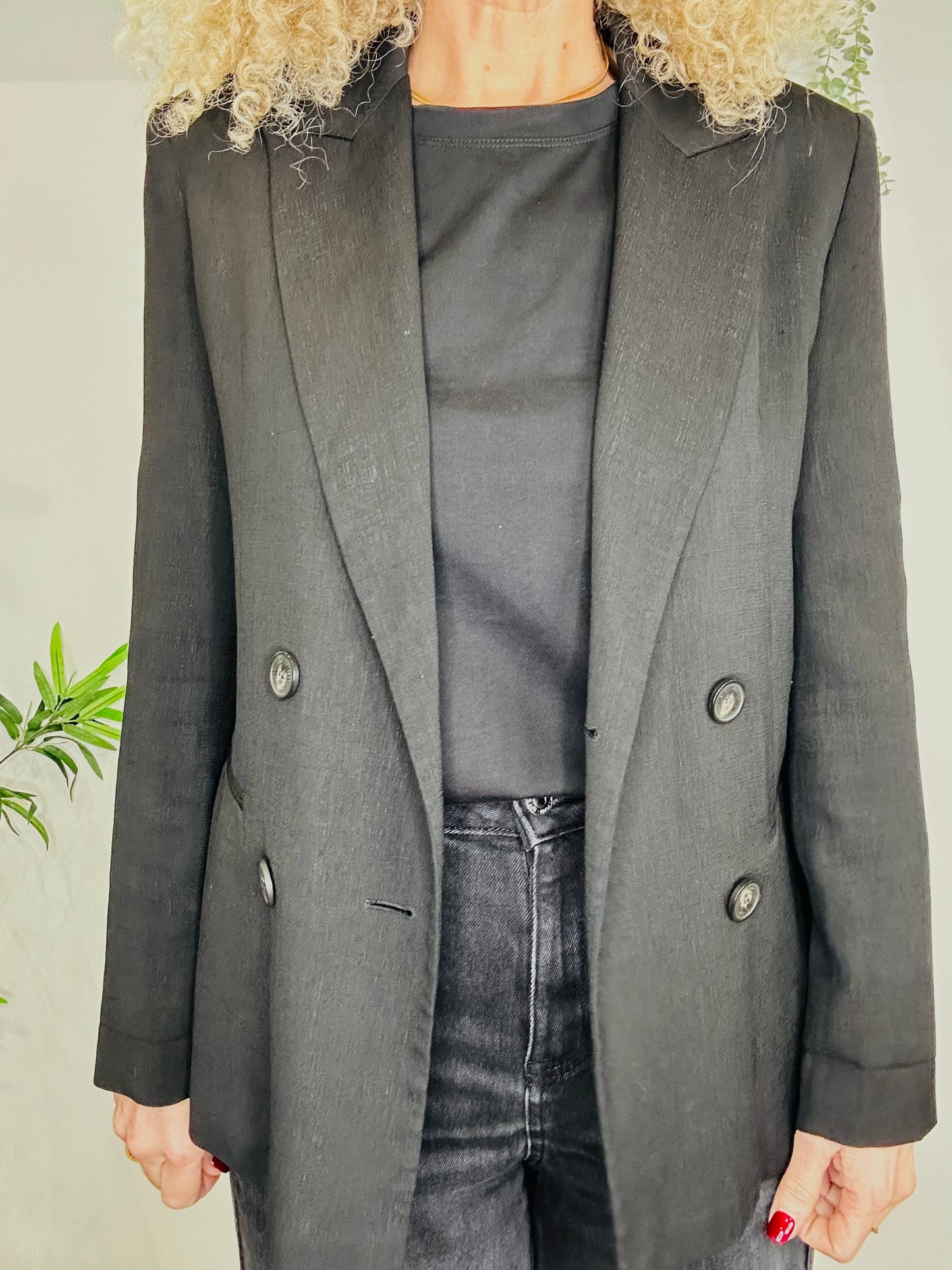 Textured Blazer - Size 38