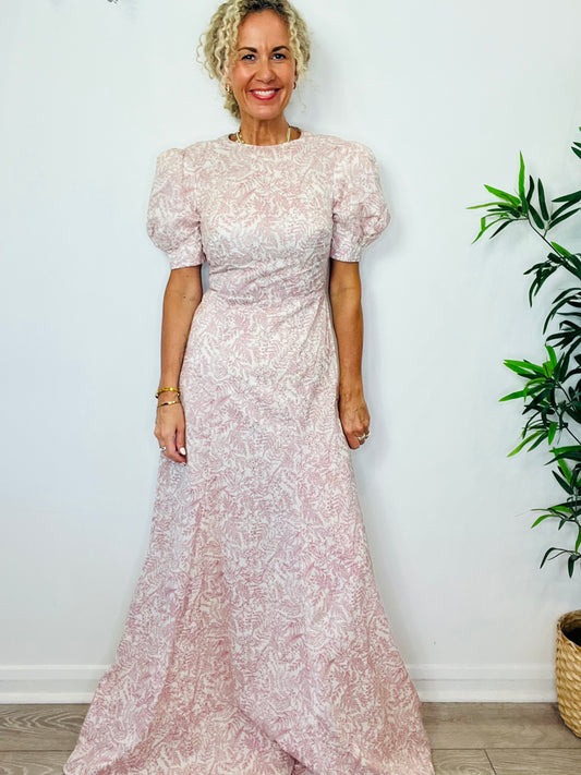 Patterned Montgomery Dress - Size 12