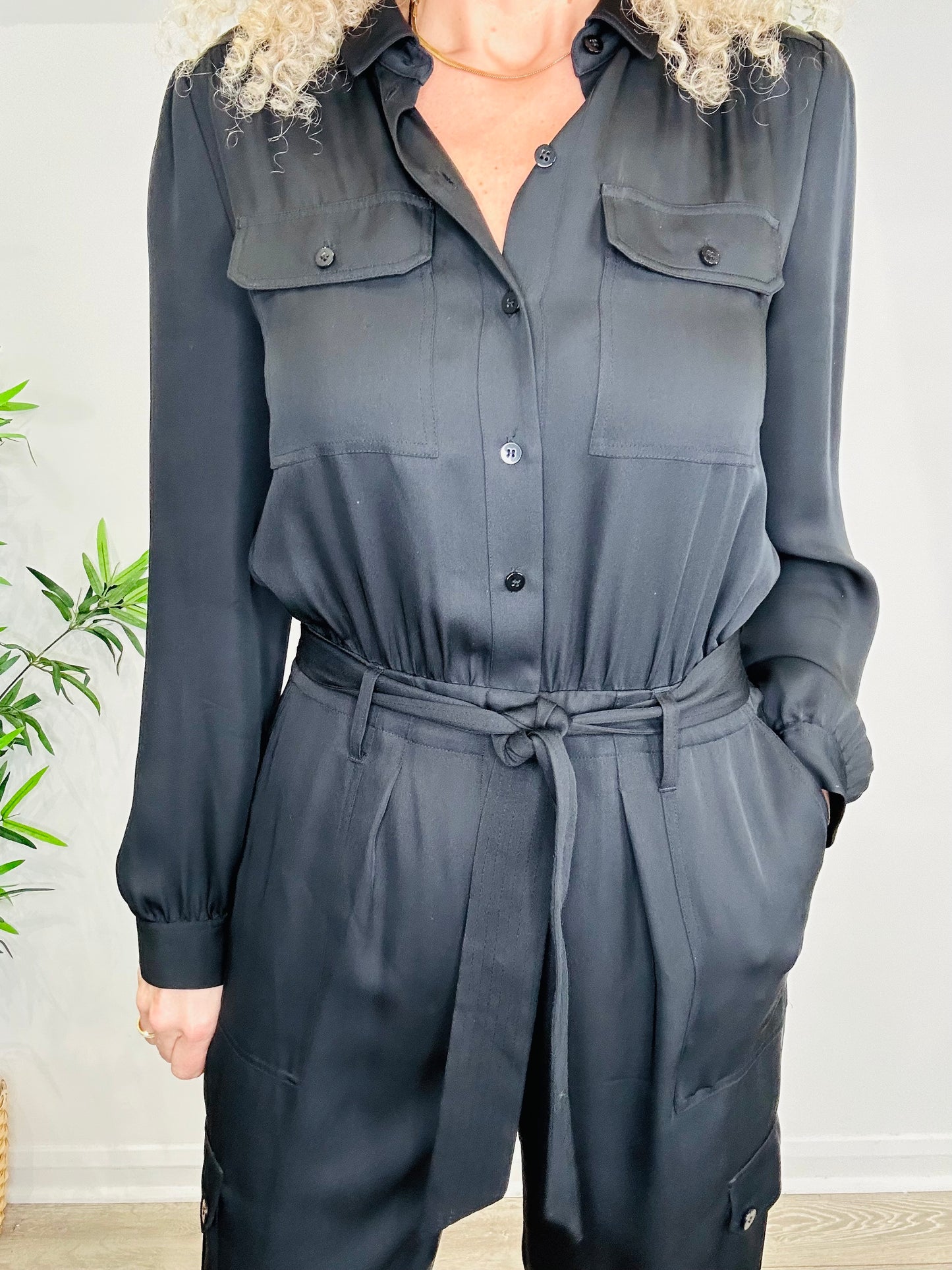 Silk Jumpsuit - Size 12